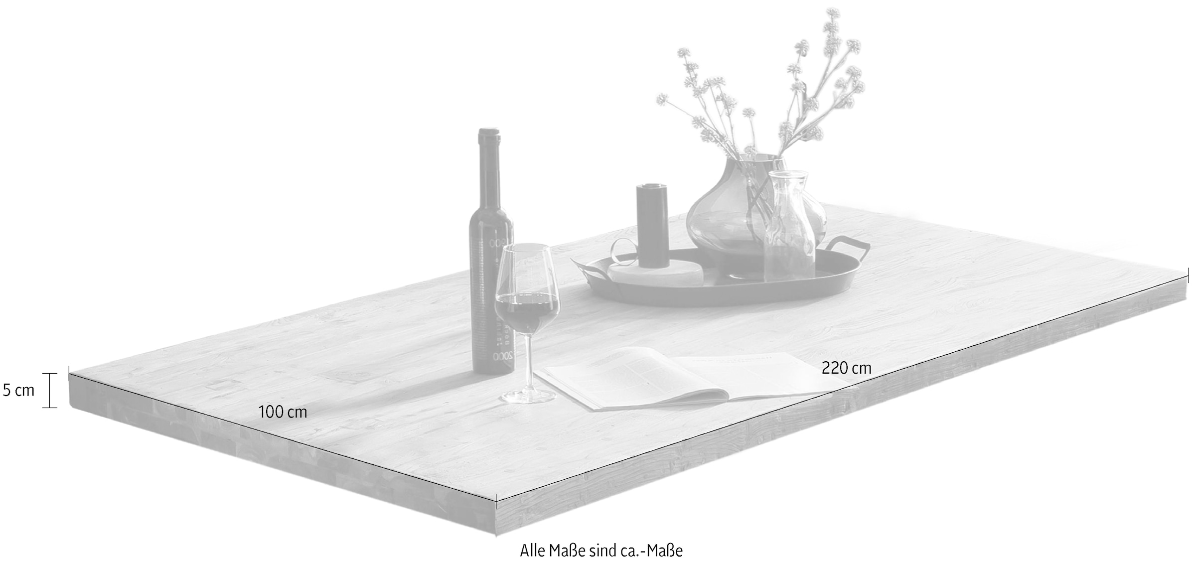 SIT Tischplatte, aus recyceltem Teakholz