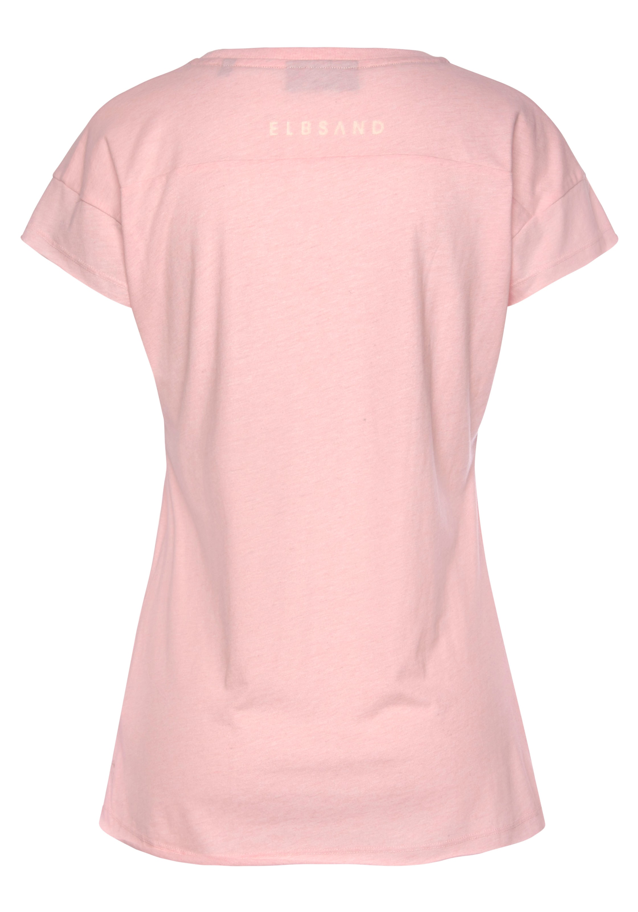 Elbsand T-Shirt »Ranva«, mit Logodruck, Kurzarmshirt aus Baumwoll-Mix, sportlich