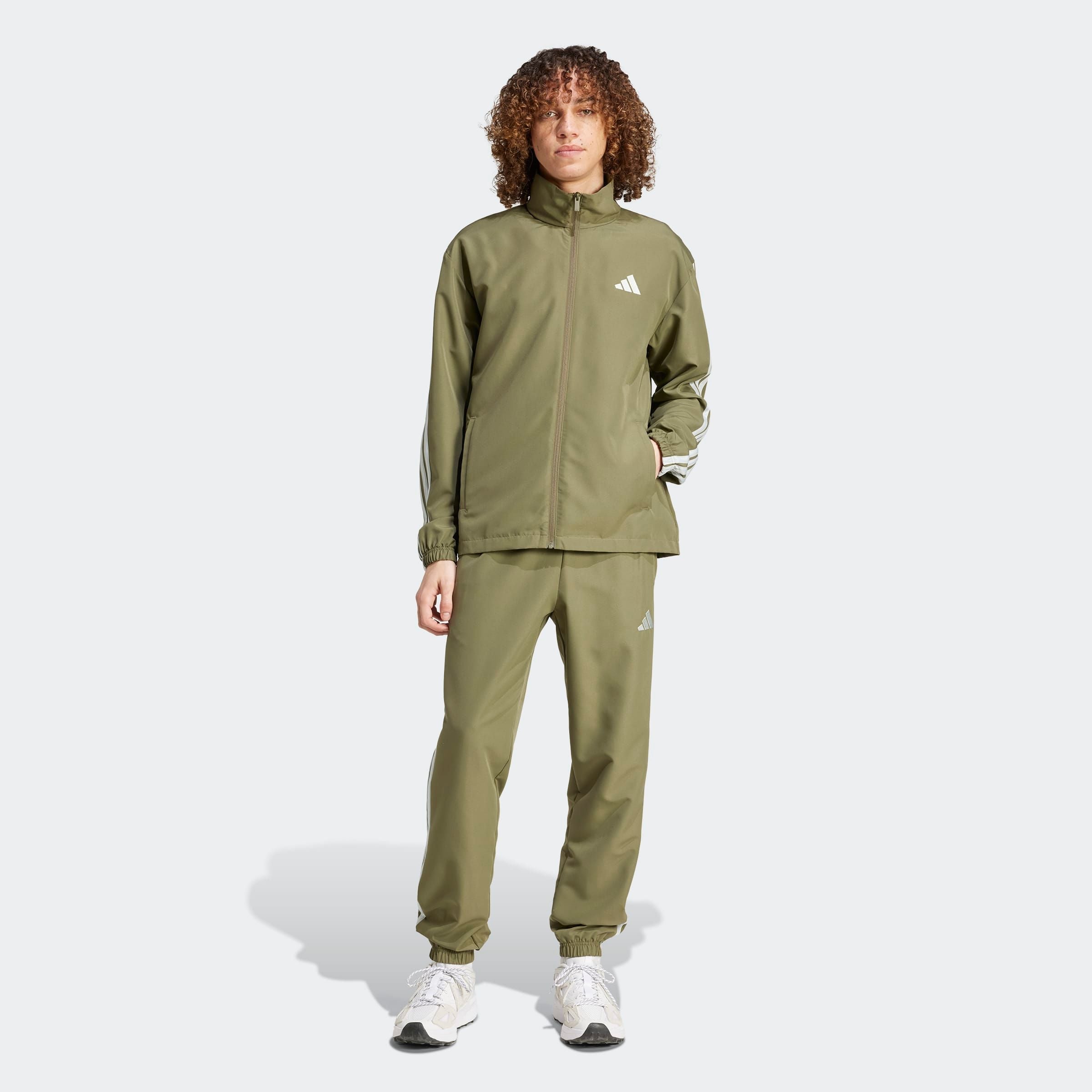 adidas Sportswear Trainingsanzug »M 3S WV TT TS«, (2 tlg.), drei Streifen Woven Tracksuit