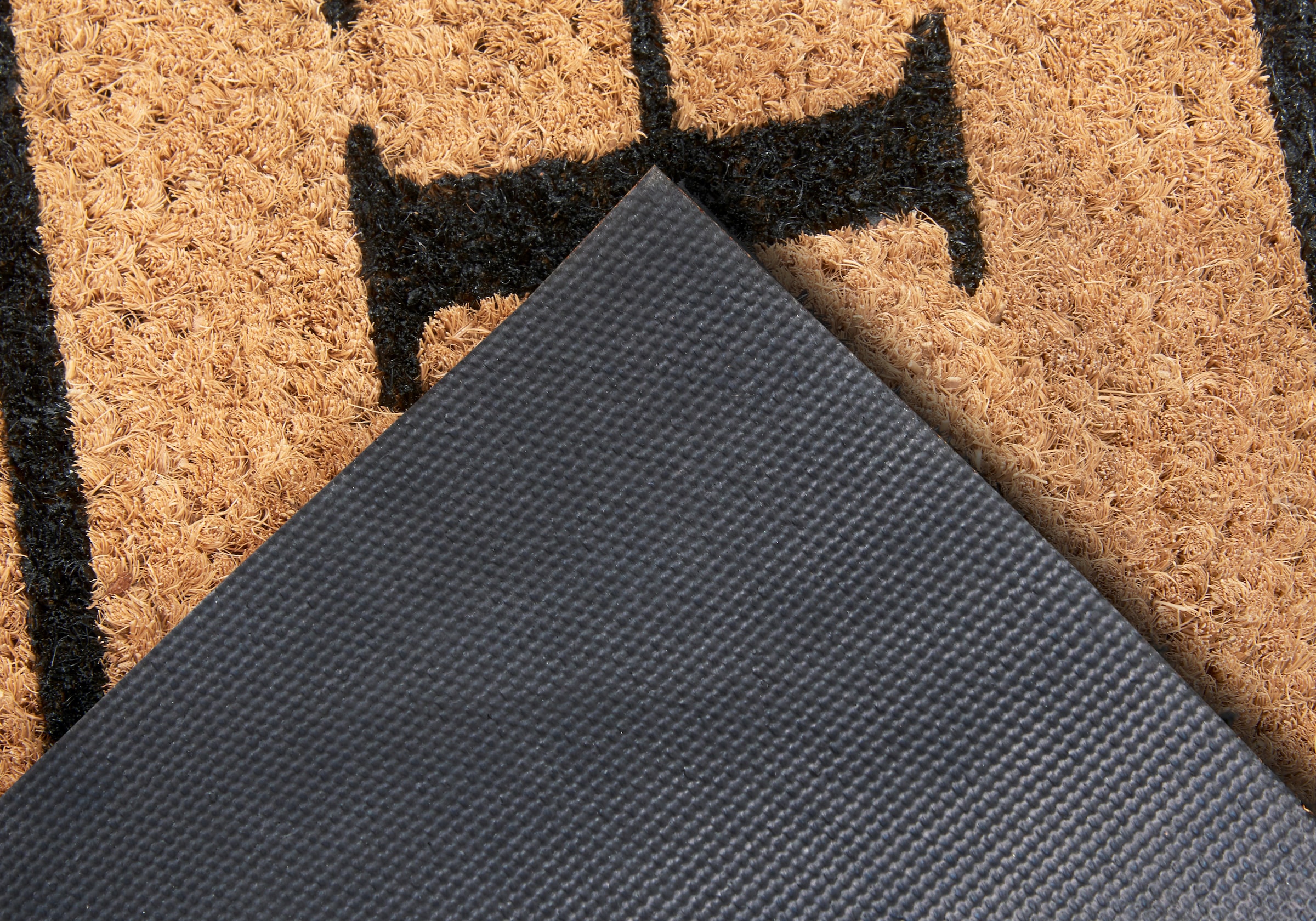 HANSE Home Fußmatte »Mix Mats  Kokos Wide Home Border, Türmatte« rechteckig 15 mm Höhe Kokos, Schmutzfangmatte, Outdoor, Rutschfest, Innen, Kokosmatte, Flur