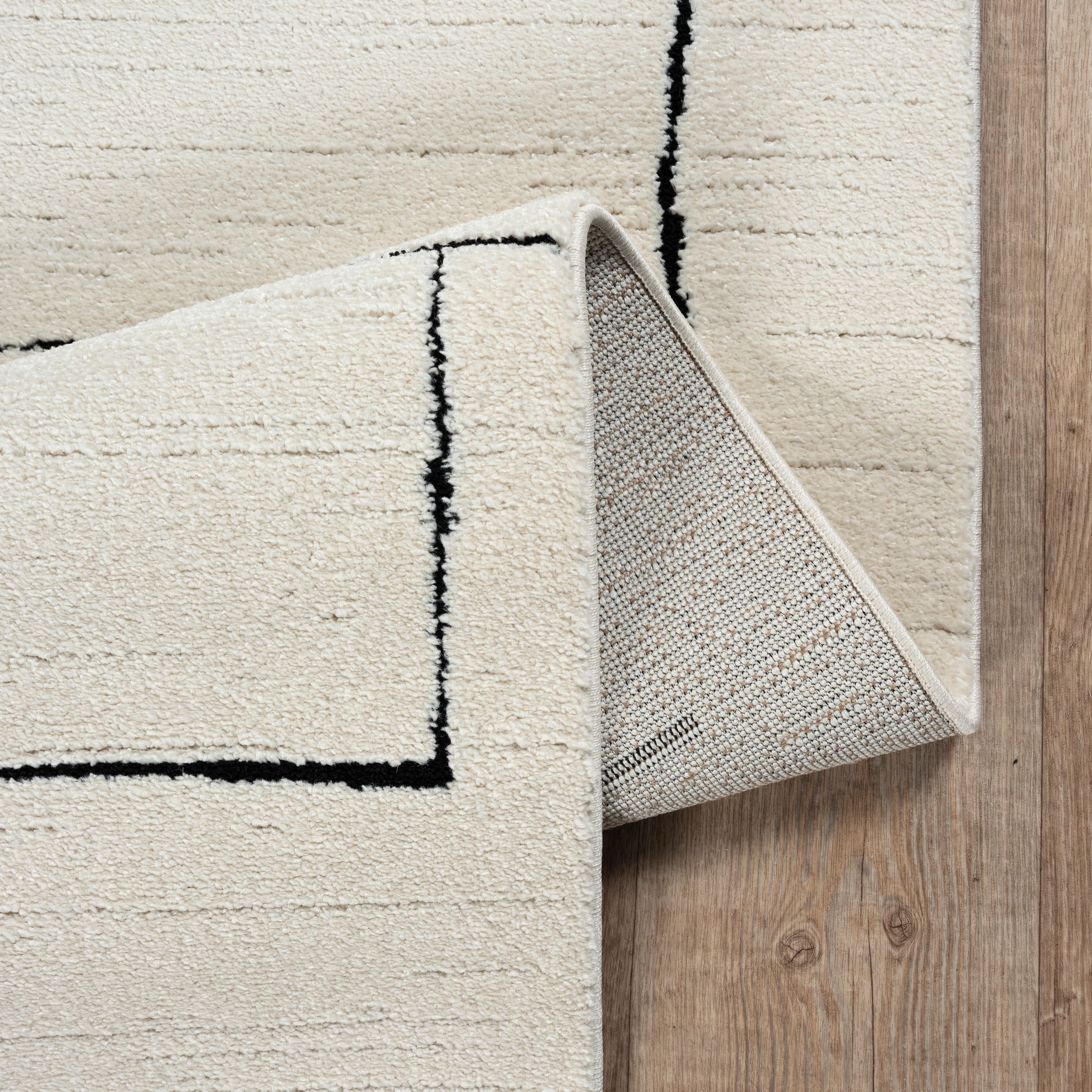 merinos Teppich »Elio 4« rechteckig 16 mm Höhe moderner Kurzflor Teppich mit Hoch-Tief-Effekt, 3D Effekt