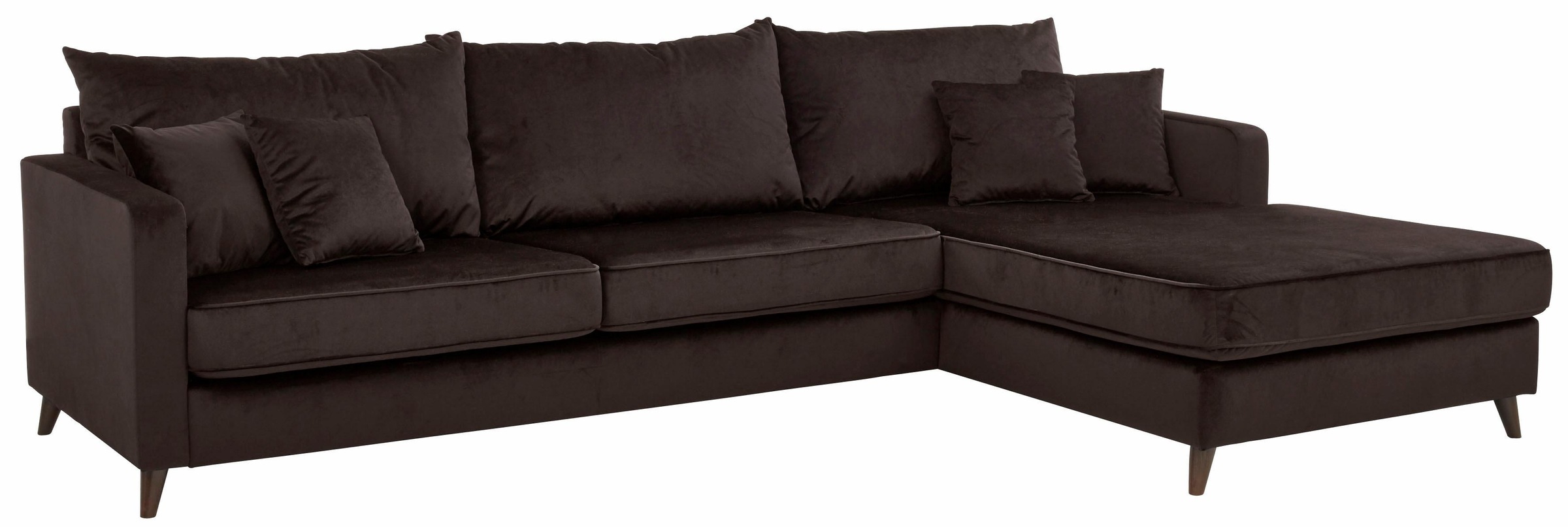 Home affaire Ecksofa »Renesse L-Form«, lose Kissen, Keder an Sitzkissen