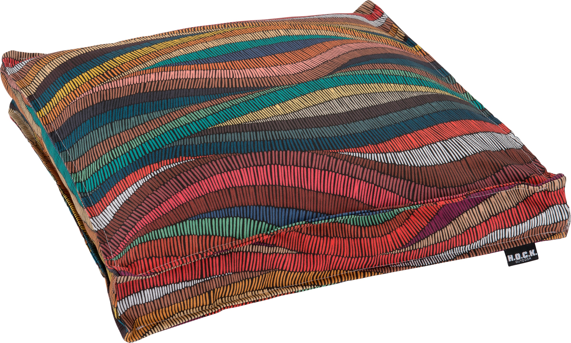 H.O.C.K., Stuhlkissen »Peggy« Outdoor geeignet, bunt + Paisleymuster, Polyacryl, B/L: 40 cm x 40 cm - 1 Stk.