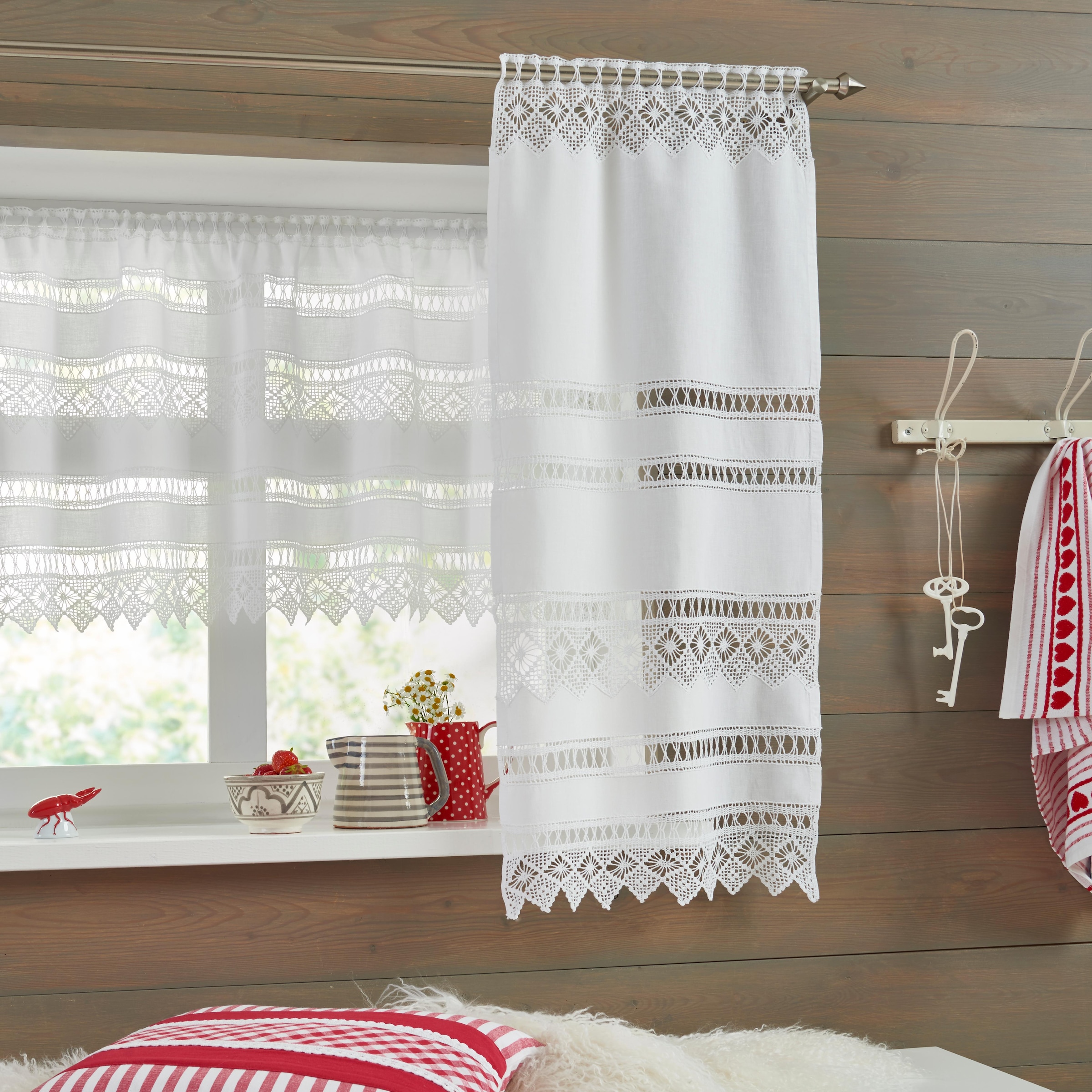 HOSSNER - ART OF HOME DECO Scheibengardine »Spitzingsee«, (1 St.)