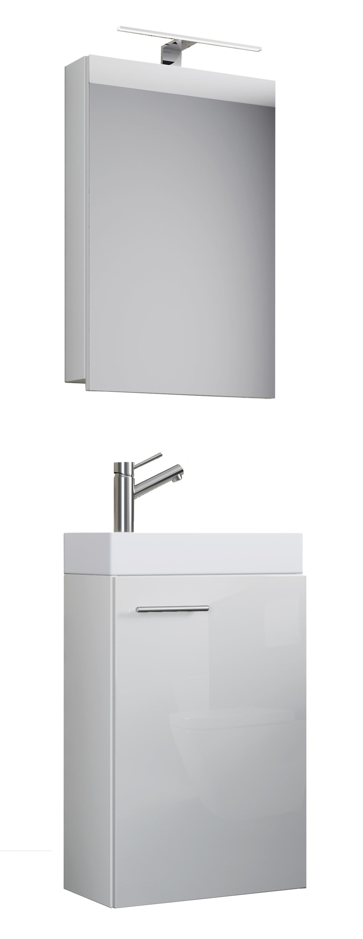 VCM Waschtisch "3-tlg Gäste WC Waschplatz Waschtisch Slito Schrank" 3 Stk. tlg.