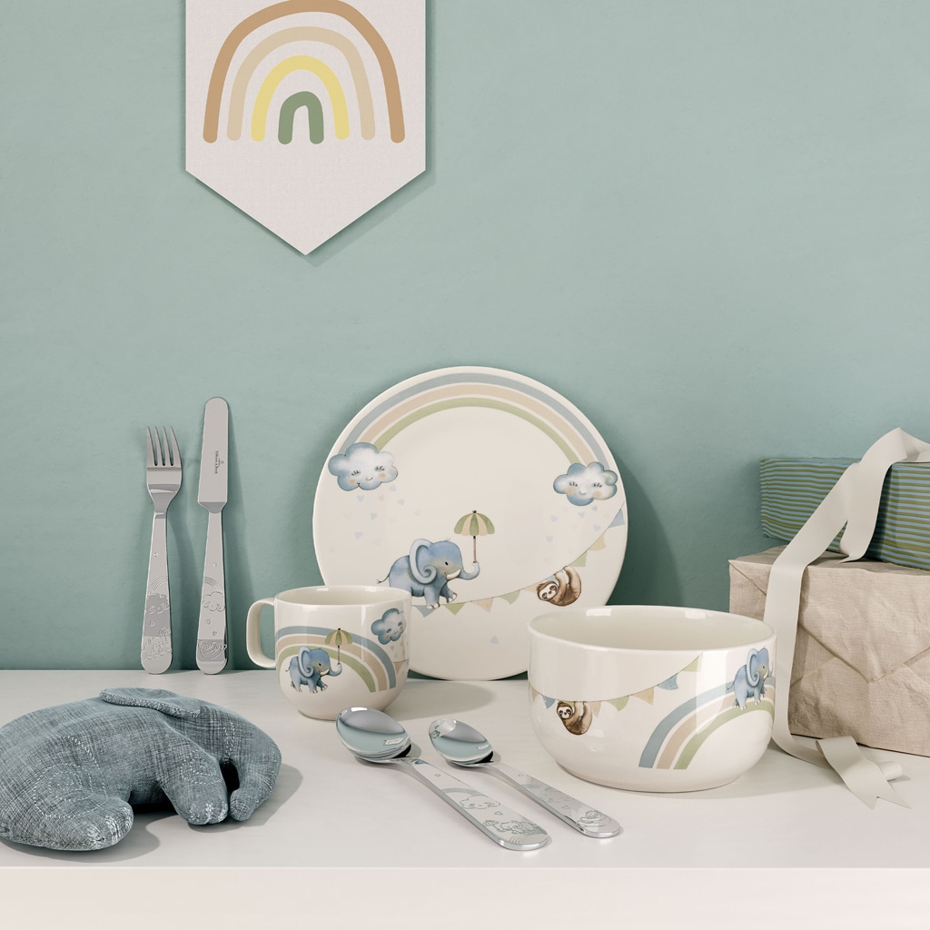 Villeroy & Boch Kinderbesteck »Kinderbesteck Walk like an Elephant 4er Set silber«