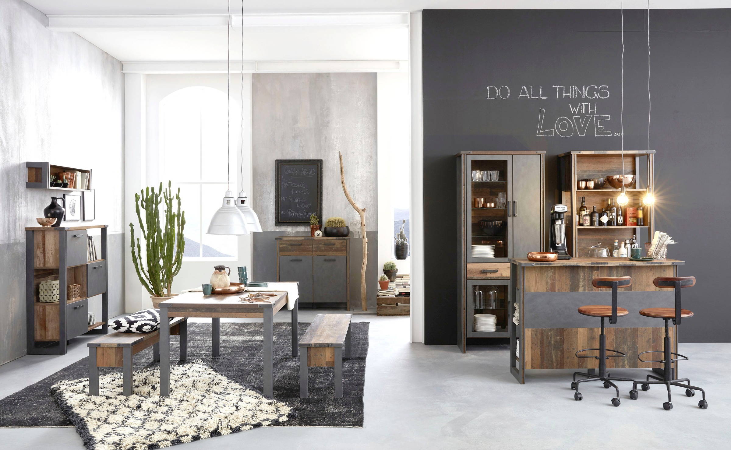 Home affaire Sitzbank »Bristol« Esszimmerbank mit Platz für 2 Personen - (B/T/H) 140/35/44 cm