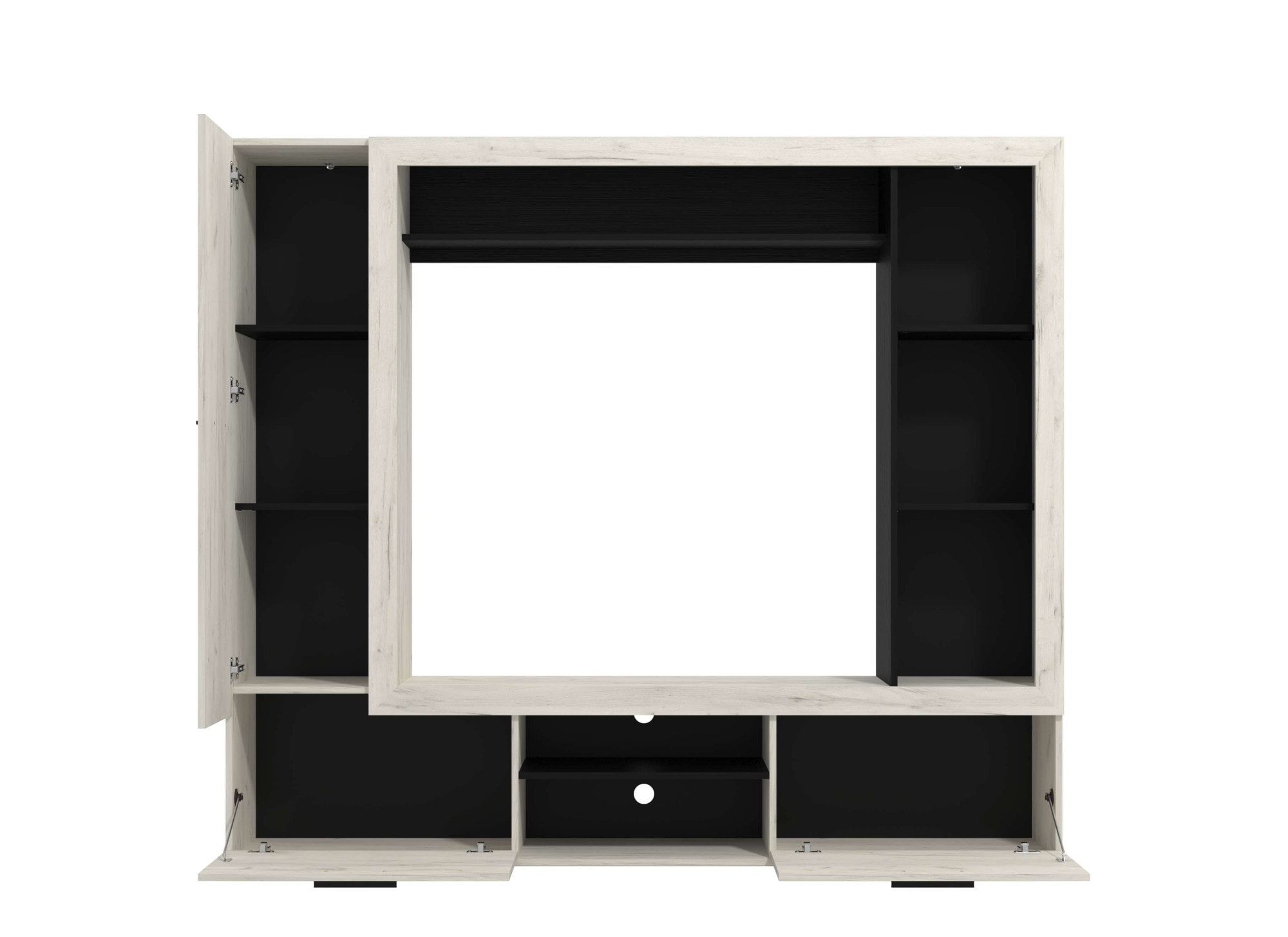 Home affaire Wohnwand »Lorca Medienwand, Wohnzimmerwand, TV-Wand« 4 Stk. tlg.
