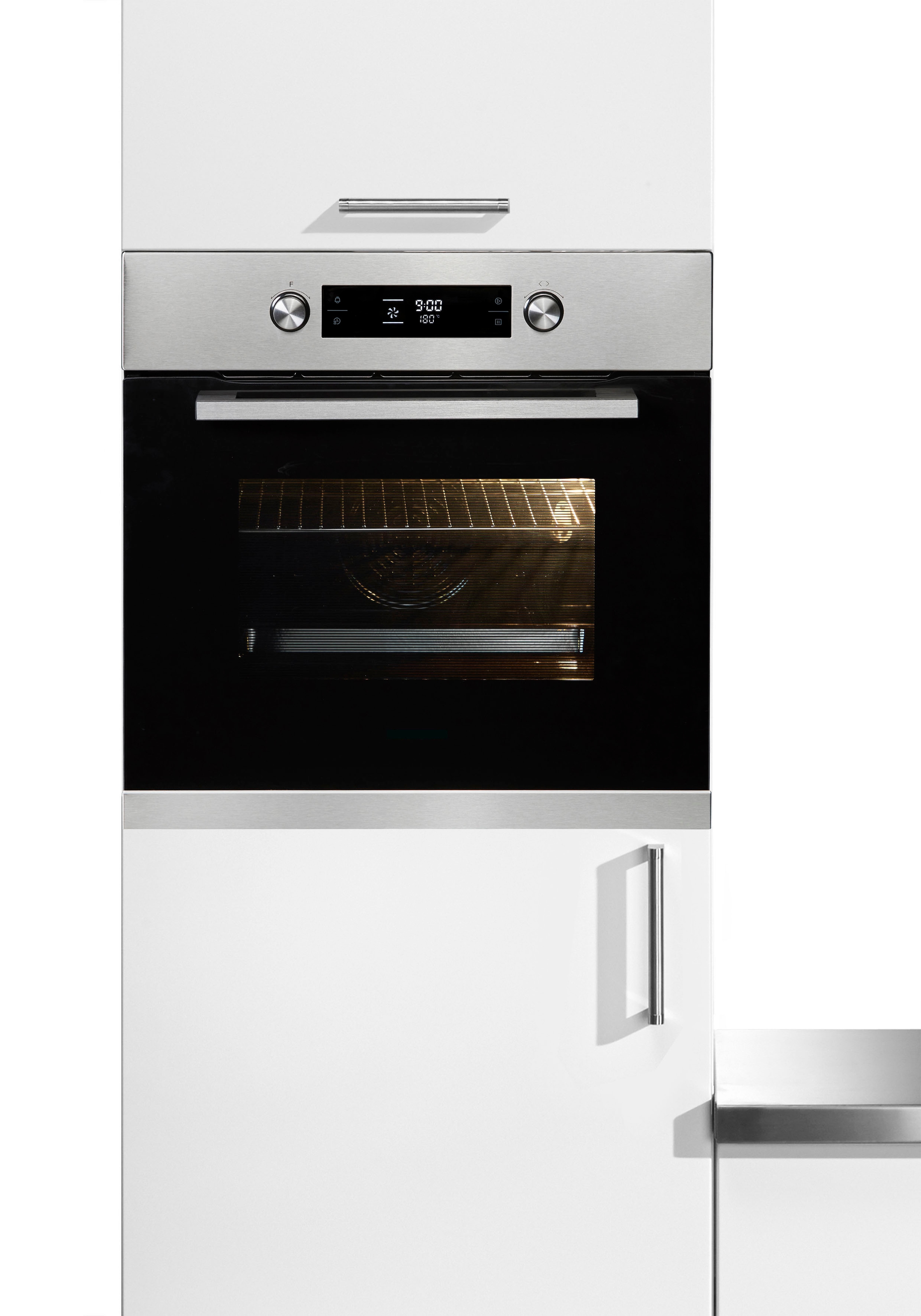 Hanseatic Einbaubackofen »65M90E3-E11B200« mit 2-fach-Teleskopauszug Leichte Verschmutzungen werden mithilfe von Wasserdampf entfernt