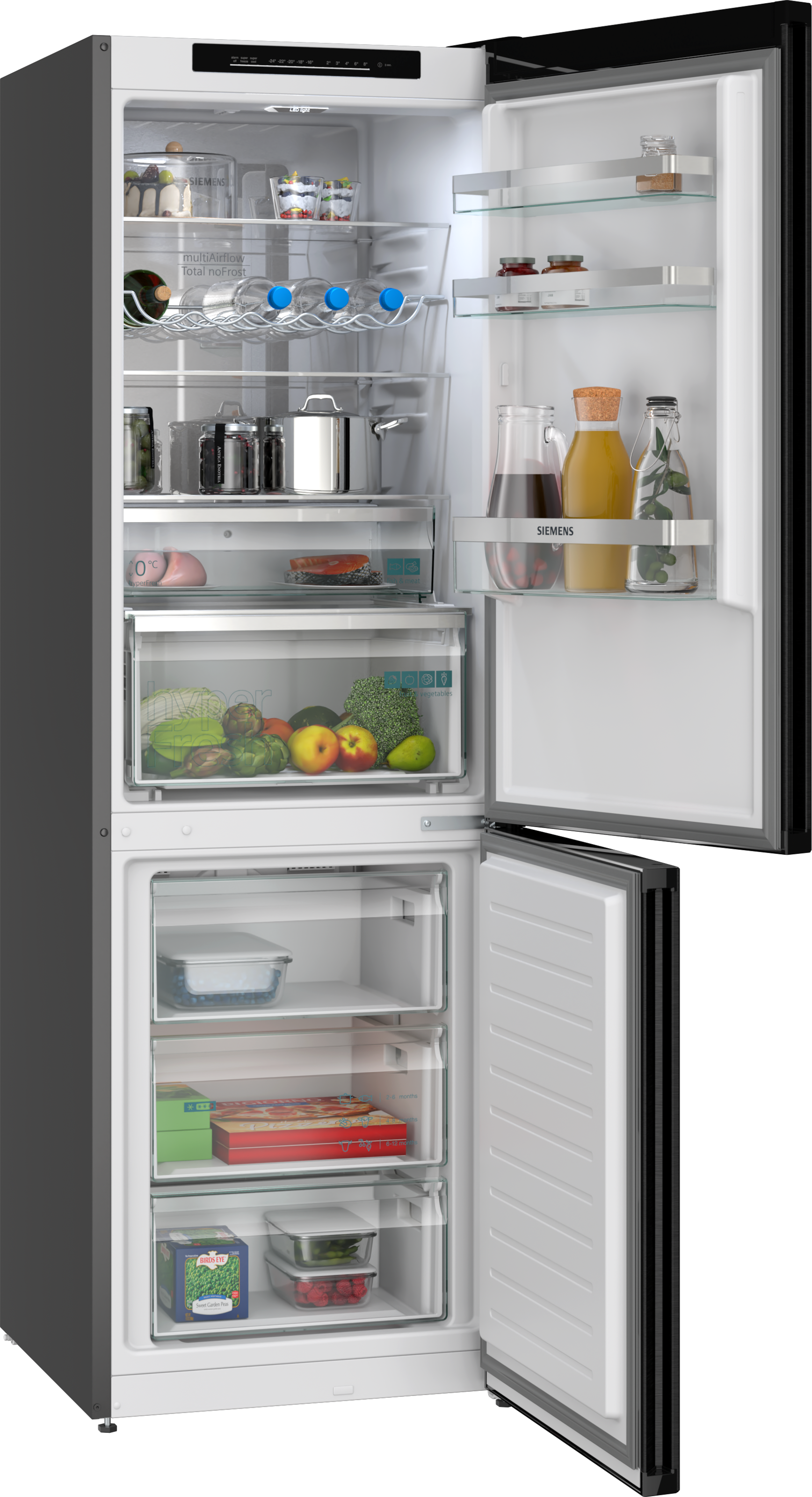 SIEMENS Kühl-/Gefrierkombination iQ300 »KG36NVXBG« 186 cm hoch 60 cm breit hyperFresh System für frisches Obst und Gemüse sowie Total noFrost