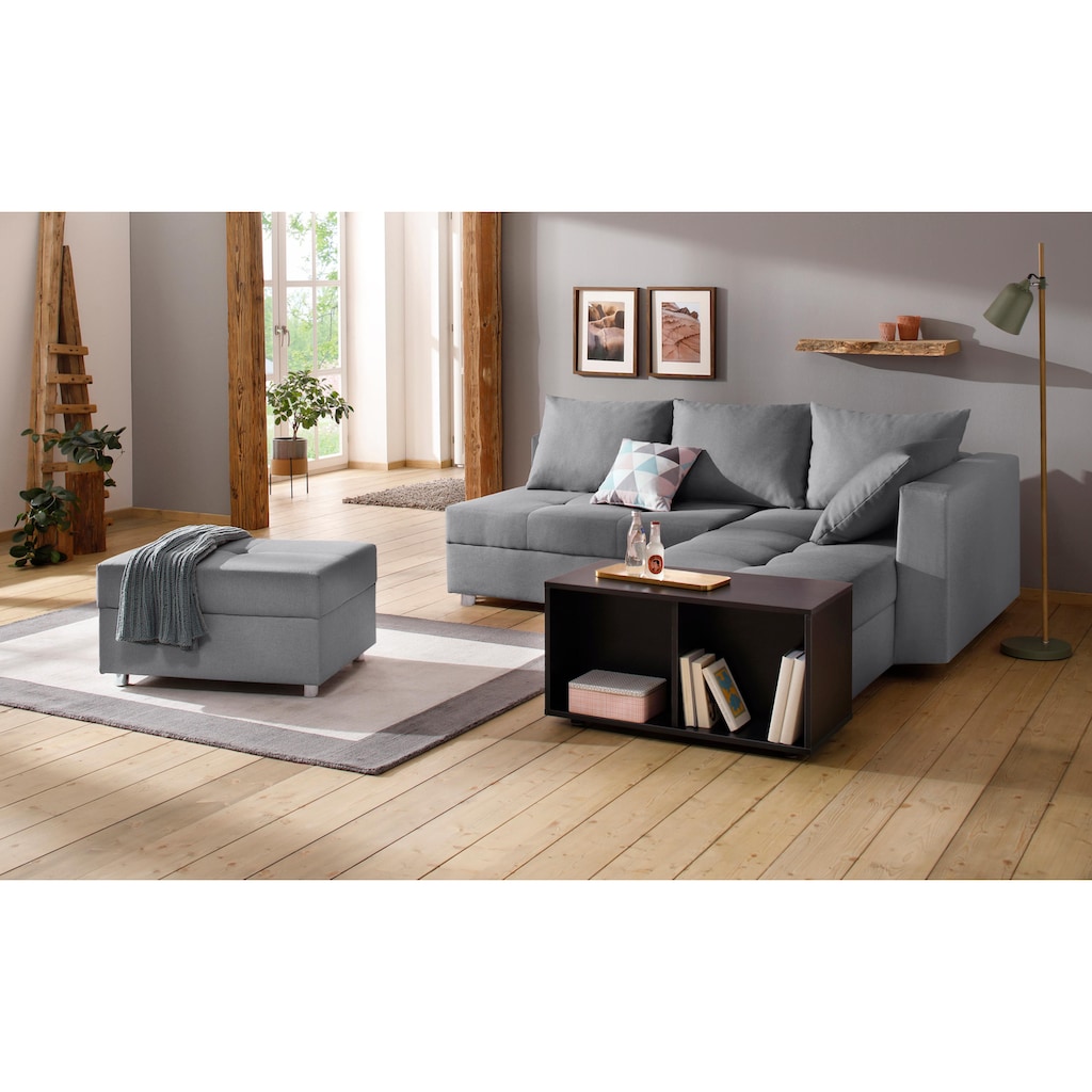 Home affaire Ecksofa »Italia«, mit Bettfunktion, mit Federkern