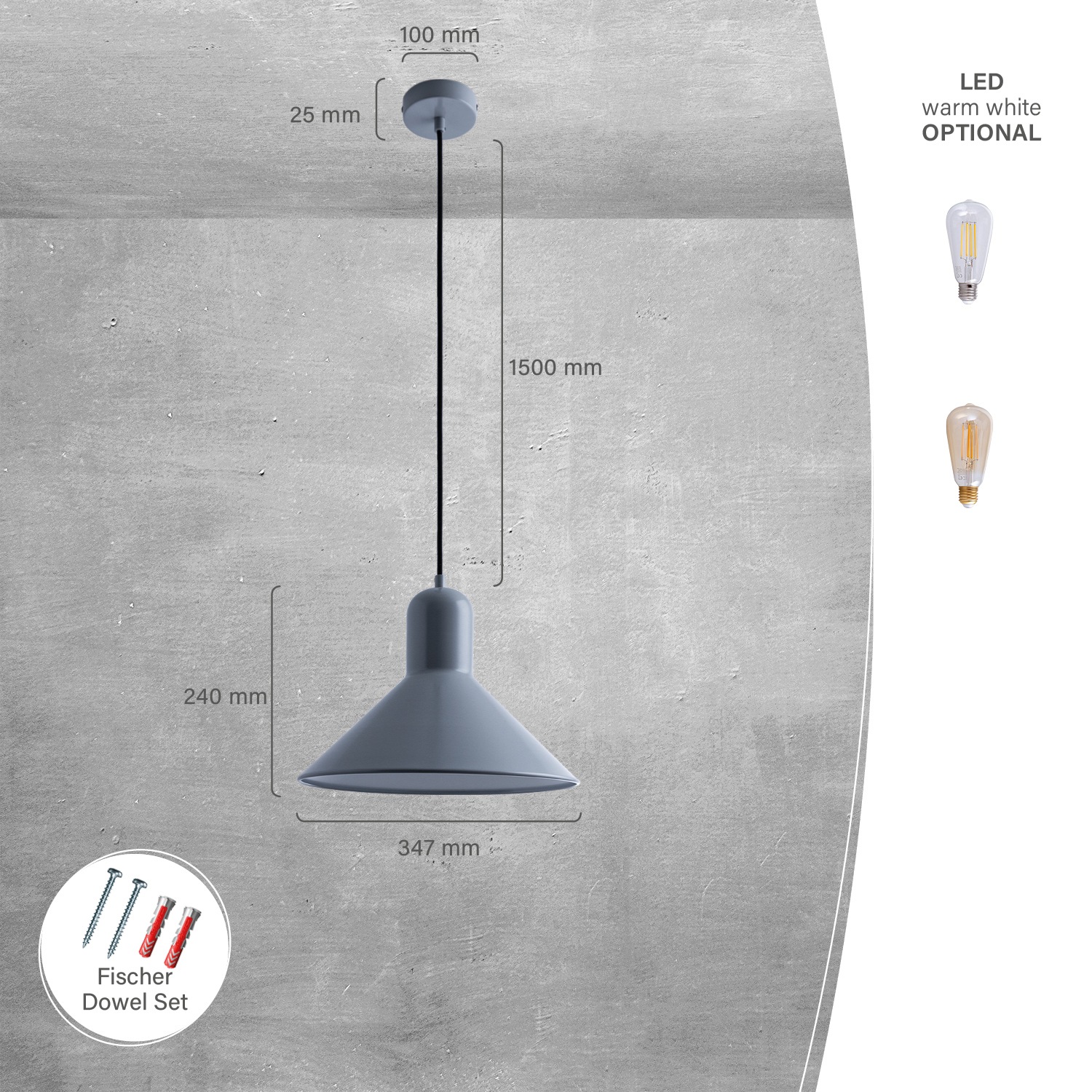 Paco Home Pendelleuchte »CLAIRE« E27 Hängelampe Esszimmer Küchenlampe Hängend Esstischlampe Matt E27