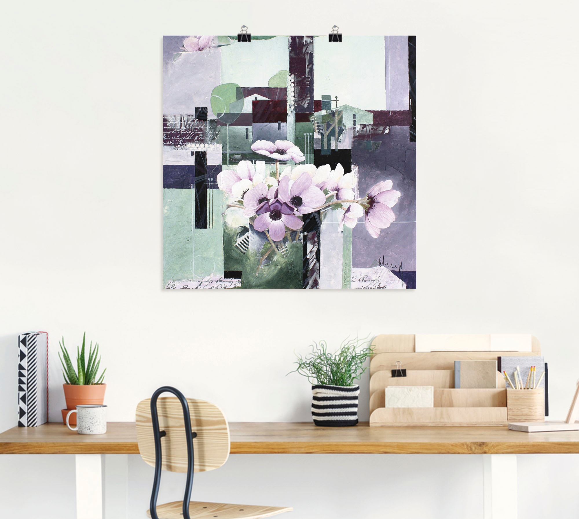 Artland Poster »Anemonen Varition«, Blumen, (1 St.), als Leinwandbild, Wandaufkleber oder Poster in versch. Größen