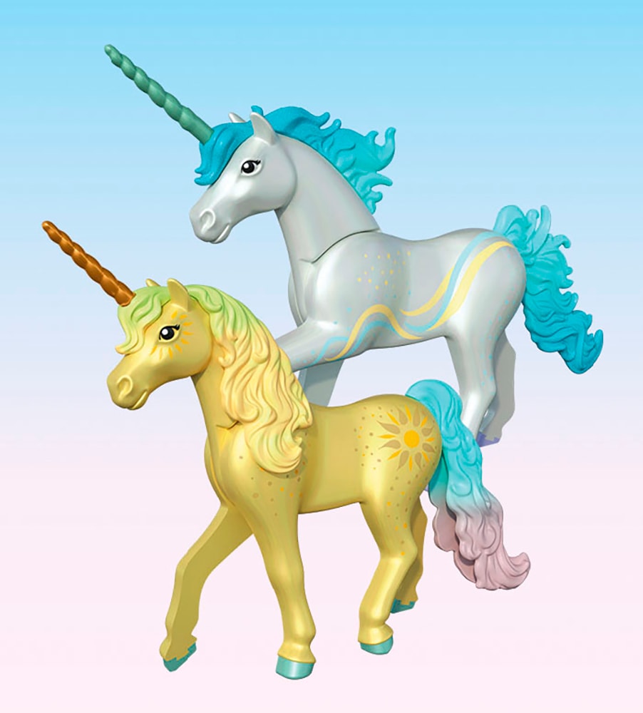 Playmobil® Konstruktions-Spielset »Sammeleinhorn, Sonnenscheinblüte mit Fee (71842), Princess Magic«