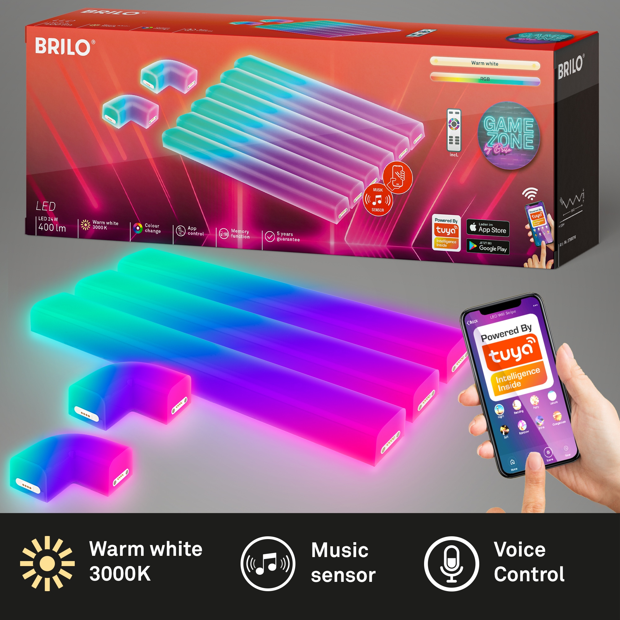 Briloner Leuchten Deckenleuchte »Deckenleuchte REMSA«