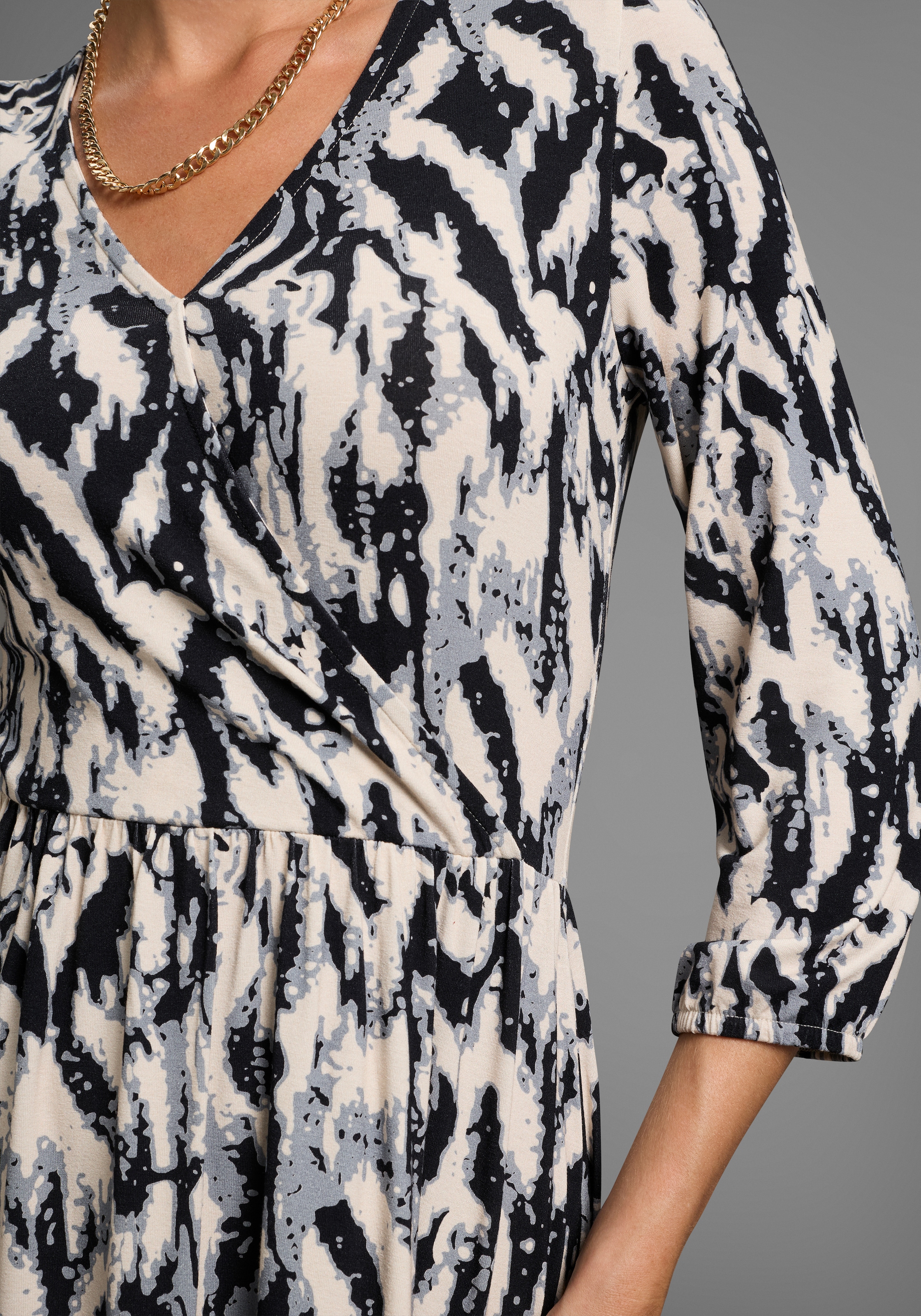 Laura Scott Jerseykleid, mit modischem Muster - NEUE KOLLEKTION