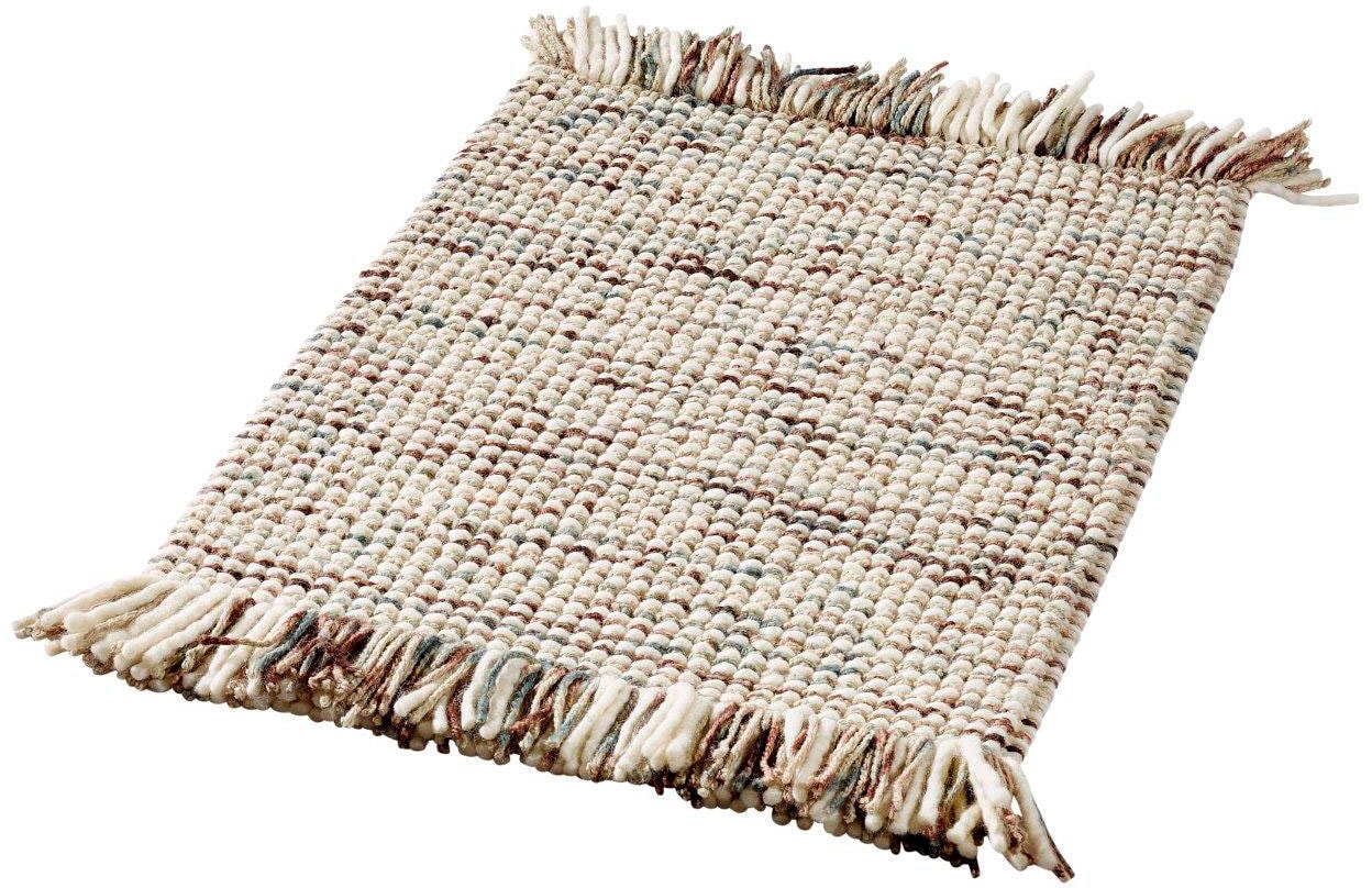 Dekowe Wollteppich »Lise«, rechteckig, reine Fransen Wolle, meliert, Handweb Teppich, mit handgewebt