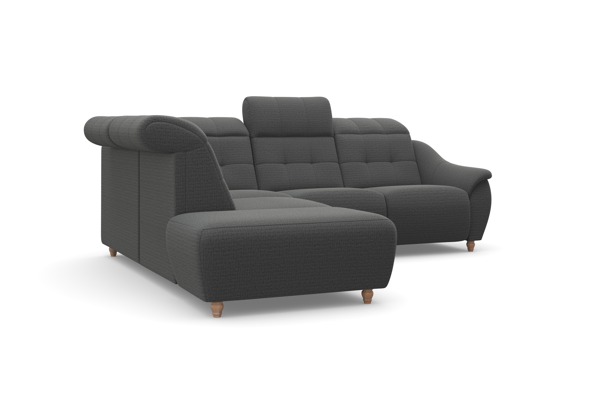 Home affaire Ecksofa »Boston L-Form« Kopfteilverstellung an jeder Sitzfläche, wahlweise Relaxfunktion