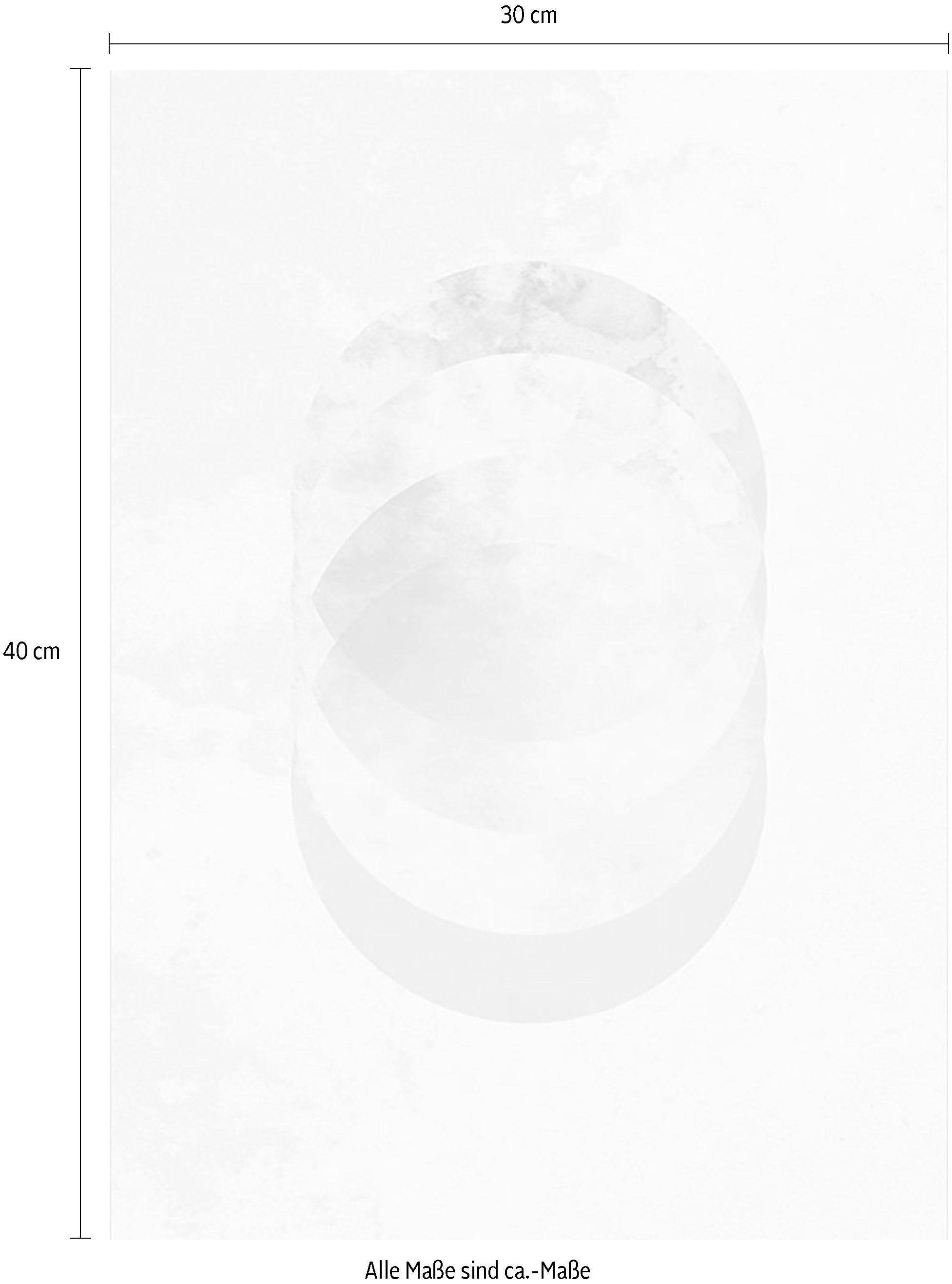 Komar Bild »Tessera Glacies« Formen | Kunst 1 Stk. tlg. Wandbild zur Dekoration - ohne Rahmen