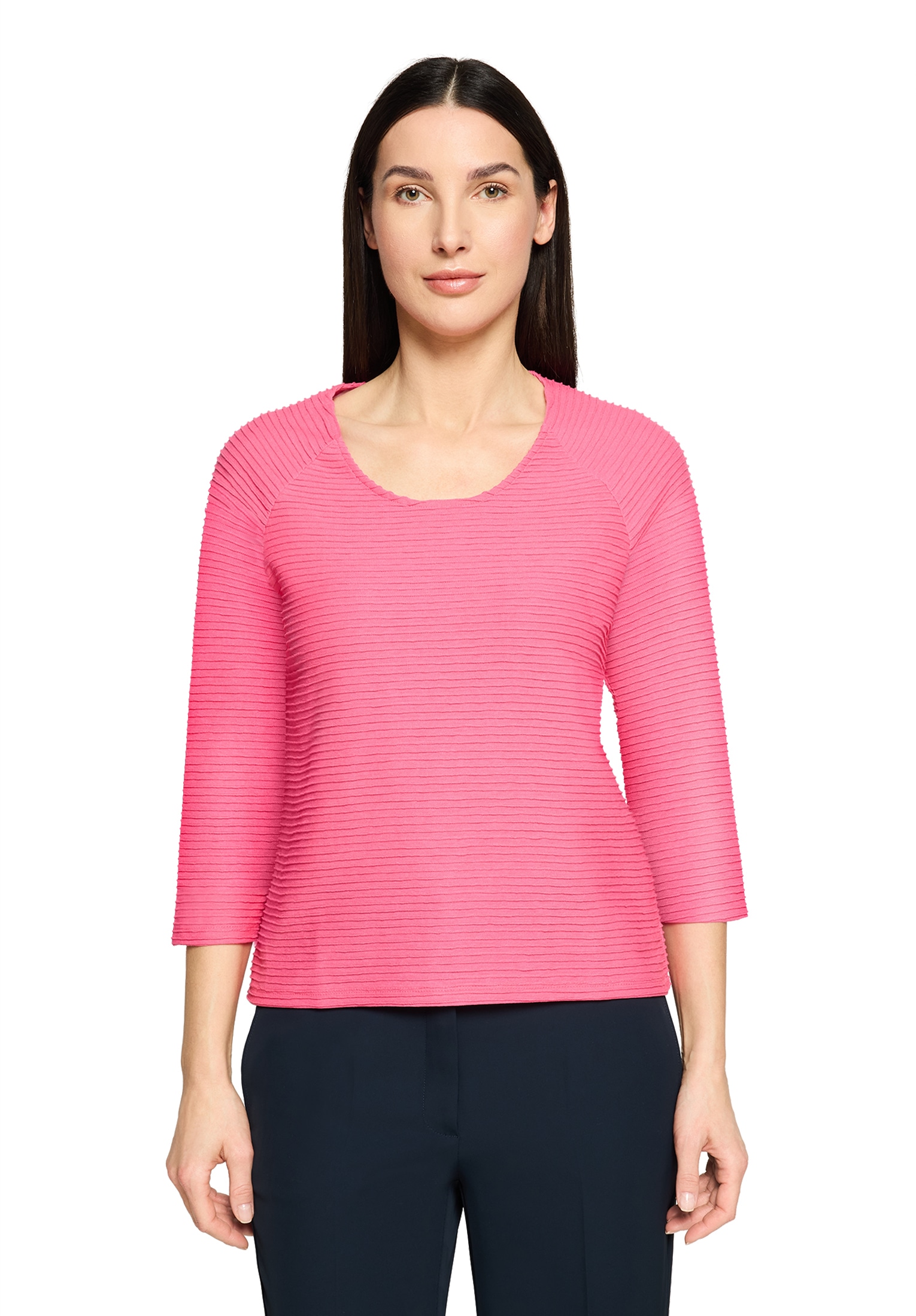 Betty Barclay Rundhalsshirt »Casual-Shirt mit Rippenstruktur«