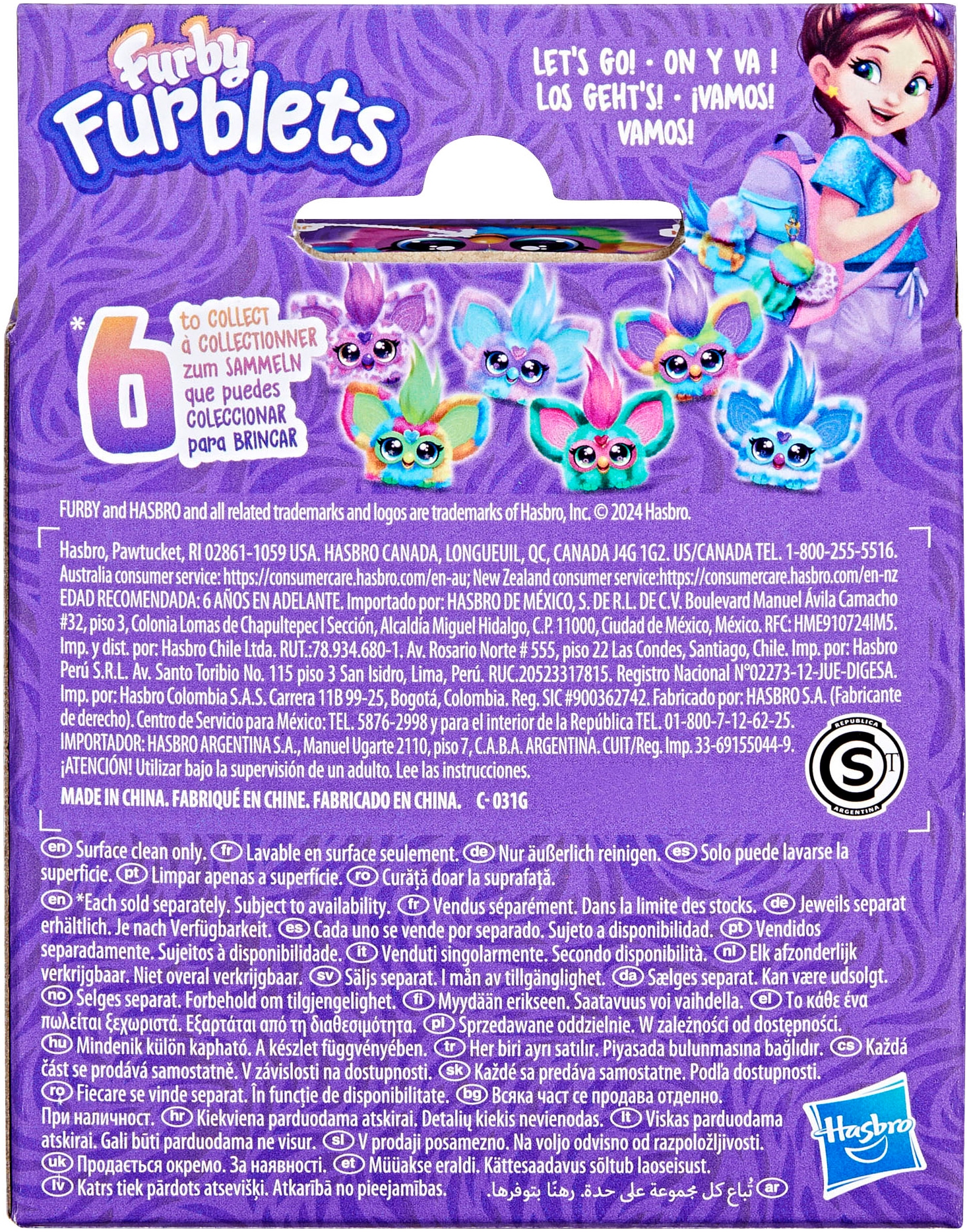 Hasbro Plüschfigur »Furby, Furblets Ray-Vee«, mit Sound