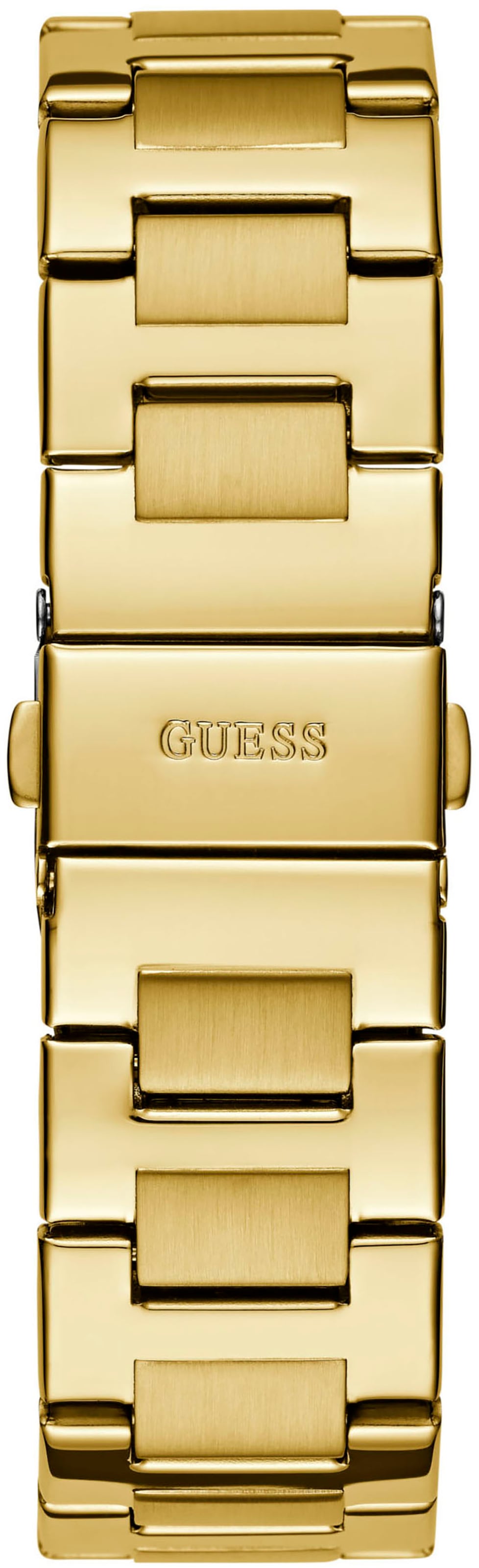 Guess Multifunktionsuhr »EQUALITY«, Quarzuhr, Armbanduhr, Damen, Herren, unisex, Datum, Edelstahlarmband