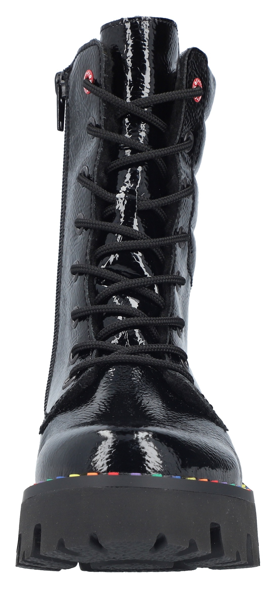 Rieker Winterstiefelette  Plateauboots, Winterboots, Lackstiefelette mit Innen-Reißverschluss