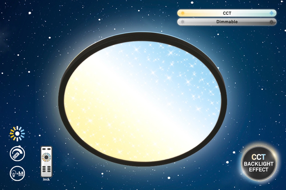 Briloner Leuchten LED Panel »SLIM« LED-Board 1 Stk. 29,3x4 cm, Wohnzimmer, Schlafzimmer, Flur, Büro