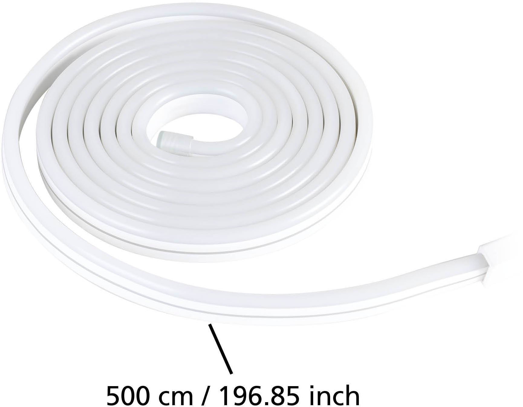 EGLO LED-Streifen »Neon-Stripe-Z LED-Streifen, ZigBee 3.0, App und Sprachsteuerung« 1 Stk.-flammig Leuchtband/-stab - L500 x B1,8 x H0,8 cm - weiß - 30W inkl.