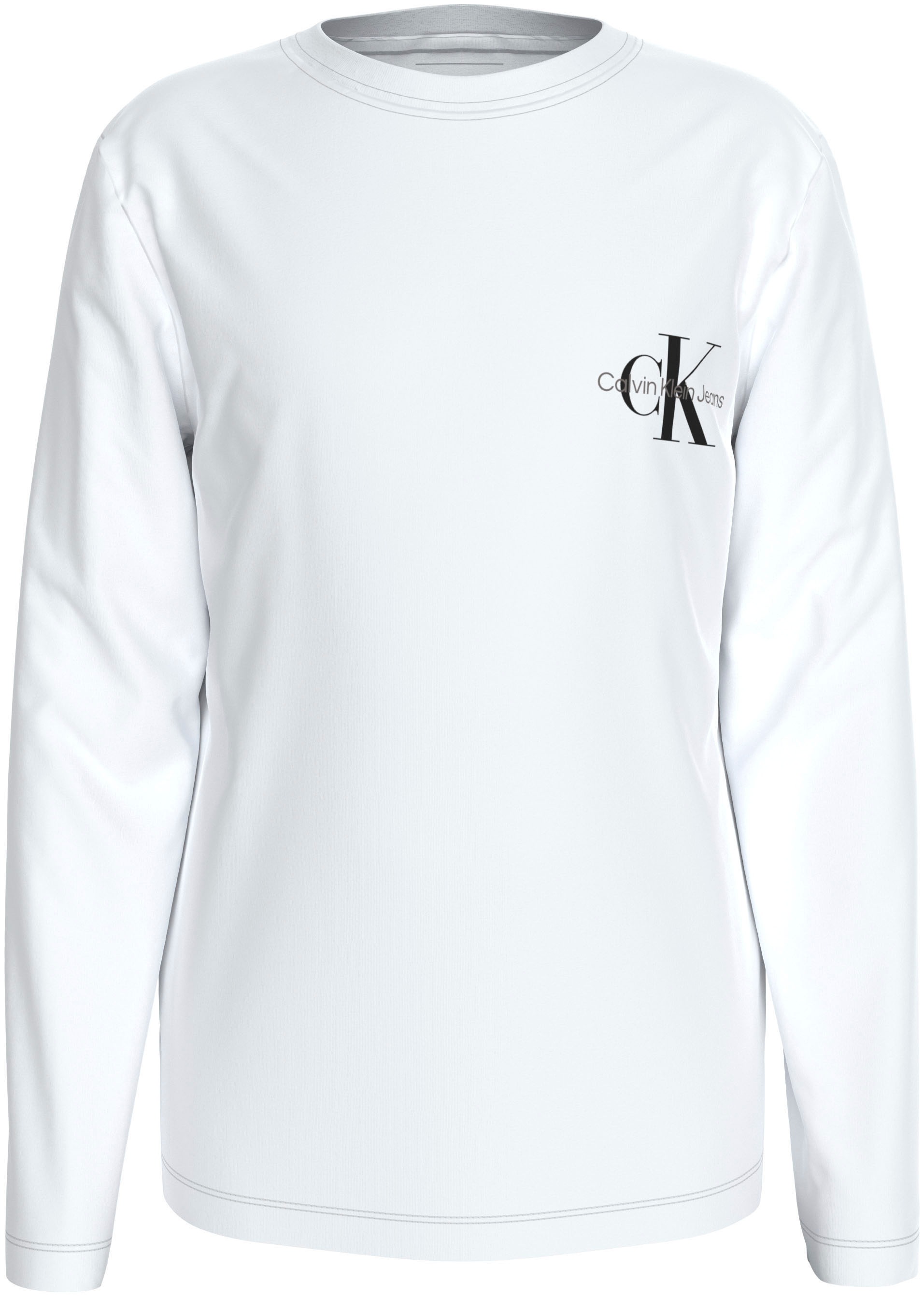 Calvin Klein Jeans Langarmshirt »Chest Monologo Ls T-Shirt«, für Kinder bis 16 Jahre und mit Logoschriftzug