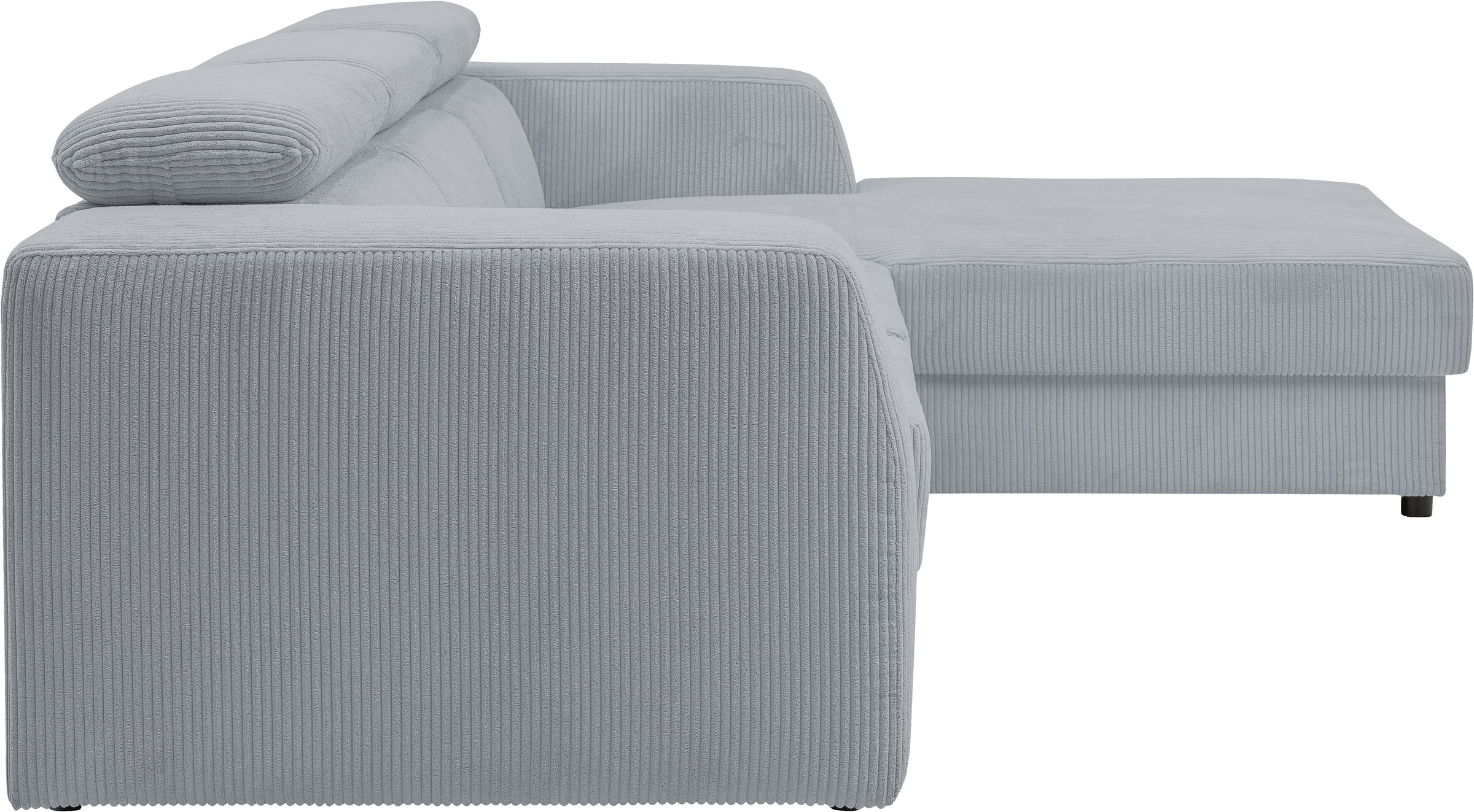 WERK2 Ecksofa »Cherry, modernes Sofa mit Komfortfunktionen, Breite 270cm, L-Form,«, bequem, mit verstellbaren Kopfteilen, Schlaffunktion und Bettkasten