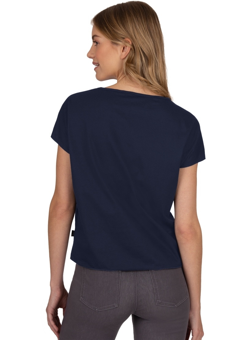 Trigema T-Shirt »TRIGEMA Shirt mit Anker-Motiv und Knoten am Saum« bei ♕