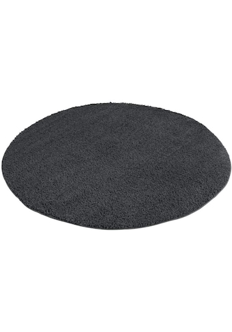 Carpet City Hochflor-Teppich »Plainy«, rund, 30 mm Höhe, Shaggy Polyester Teppich,... kaufen