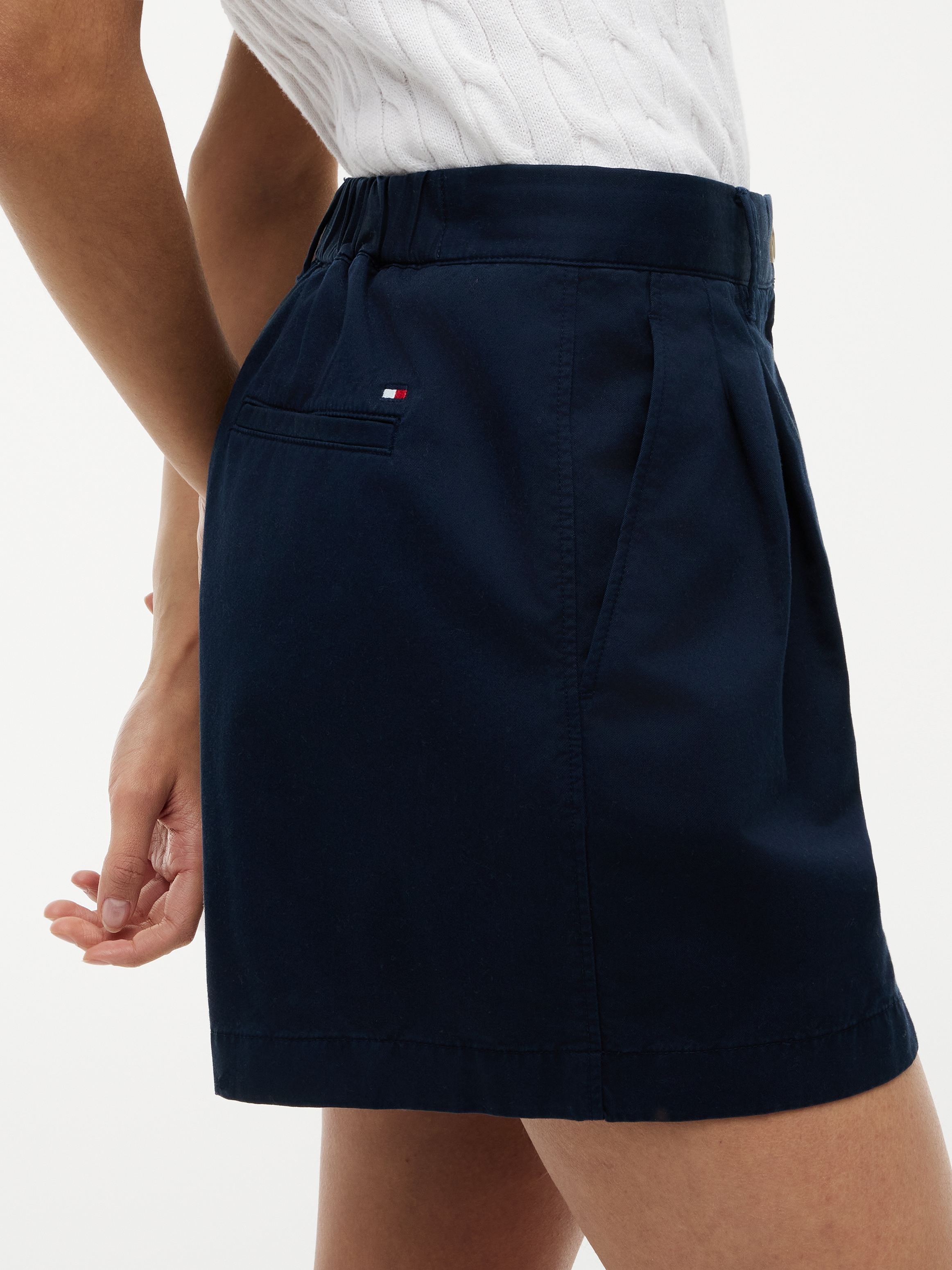 Tommy Hilfiger Shorts »COTTON CHINO FLARE SHORTS«  Baumwolle, in ausgestellter Form