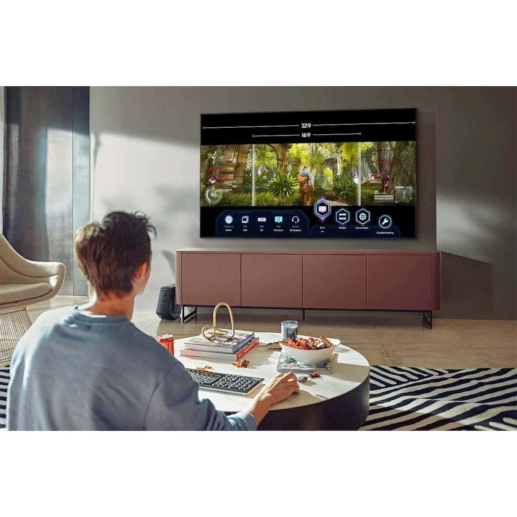 Samsung QLED-Fernseher »GQ50Q80AAT«, 125 cm/50 Zoll, 4K Ultra HD, Smart-TV, Quantum HDR 1000,Quantum Prozessor 4K,Direct Full Array