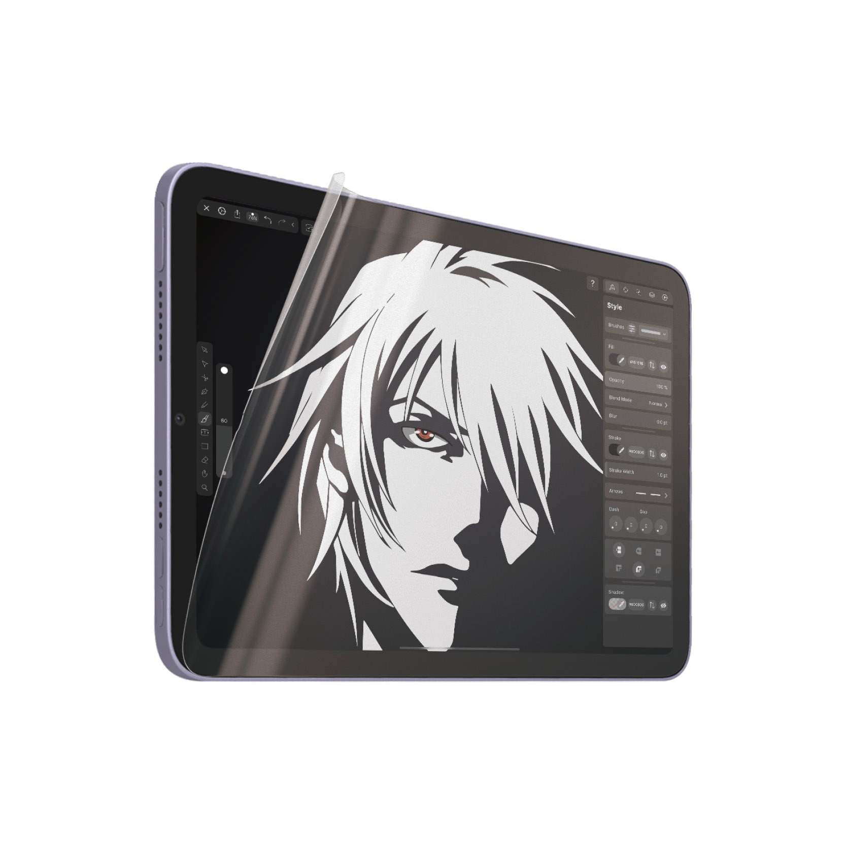 PanzerGlass Displayschutzfolie »Ultra-Wide Fit GraphicPaper Screen Protector«, für Apple iPad Mini 8.3, (1 St.), Papiertextur, Schutzfolie, Bildschirmschutz, kratz- & stoßfest
