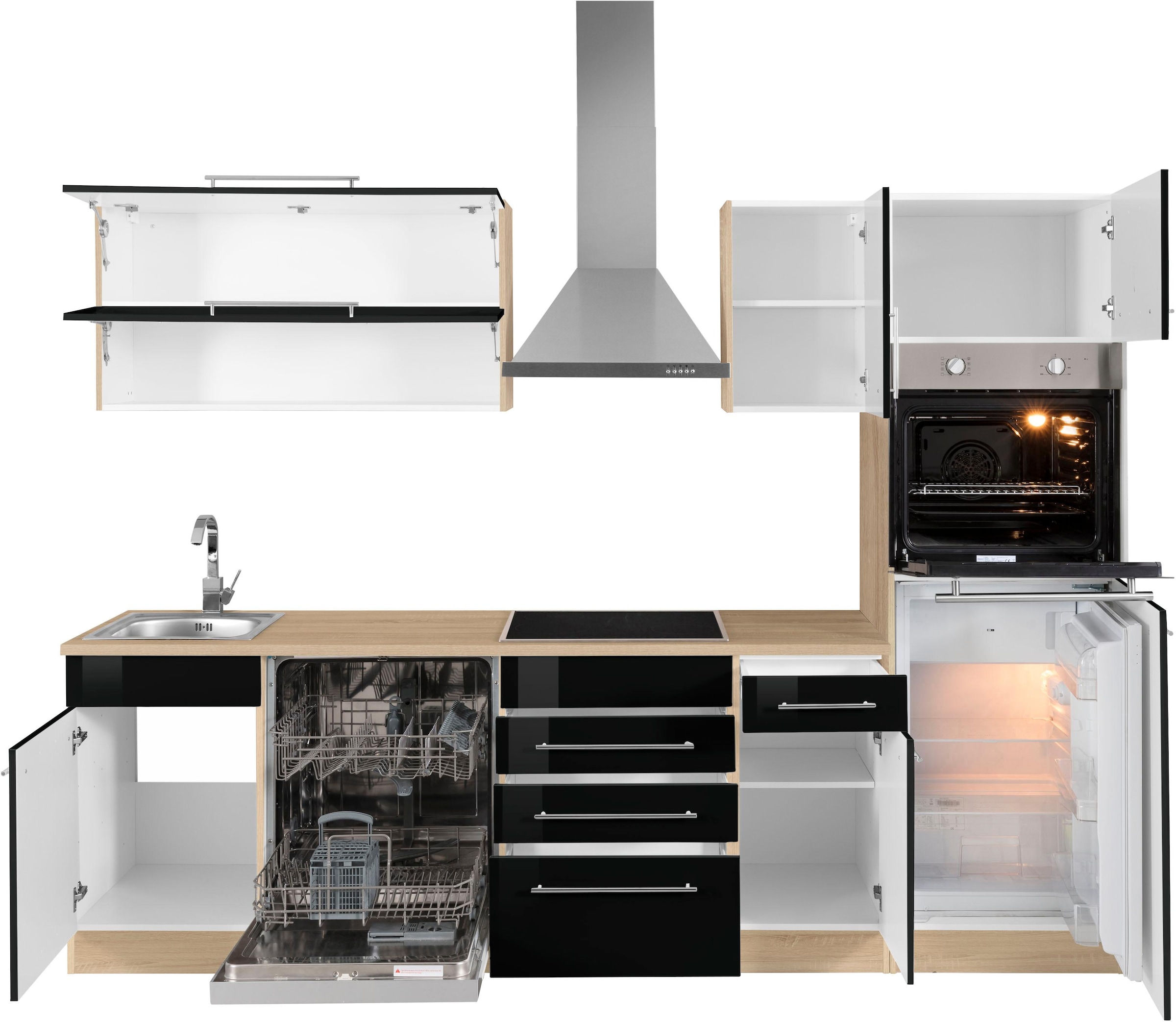KOCHSTATION Küchenzeile »KS-Eton«, ohne E-Geräte, Breite 270 cm