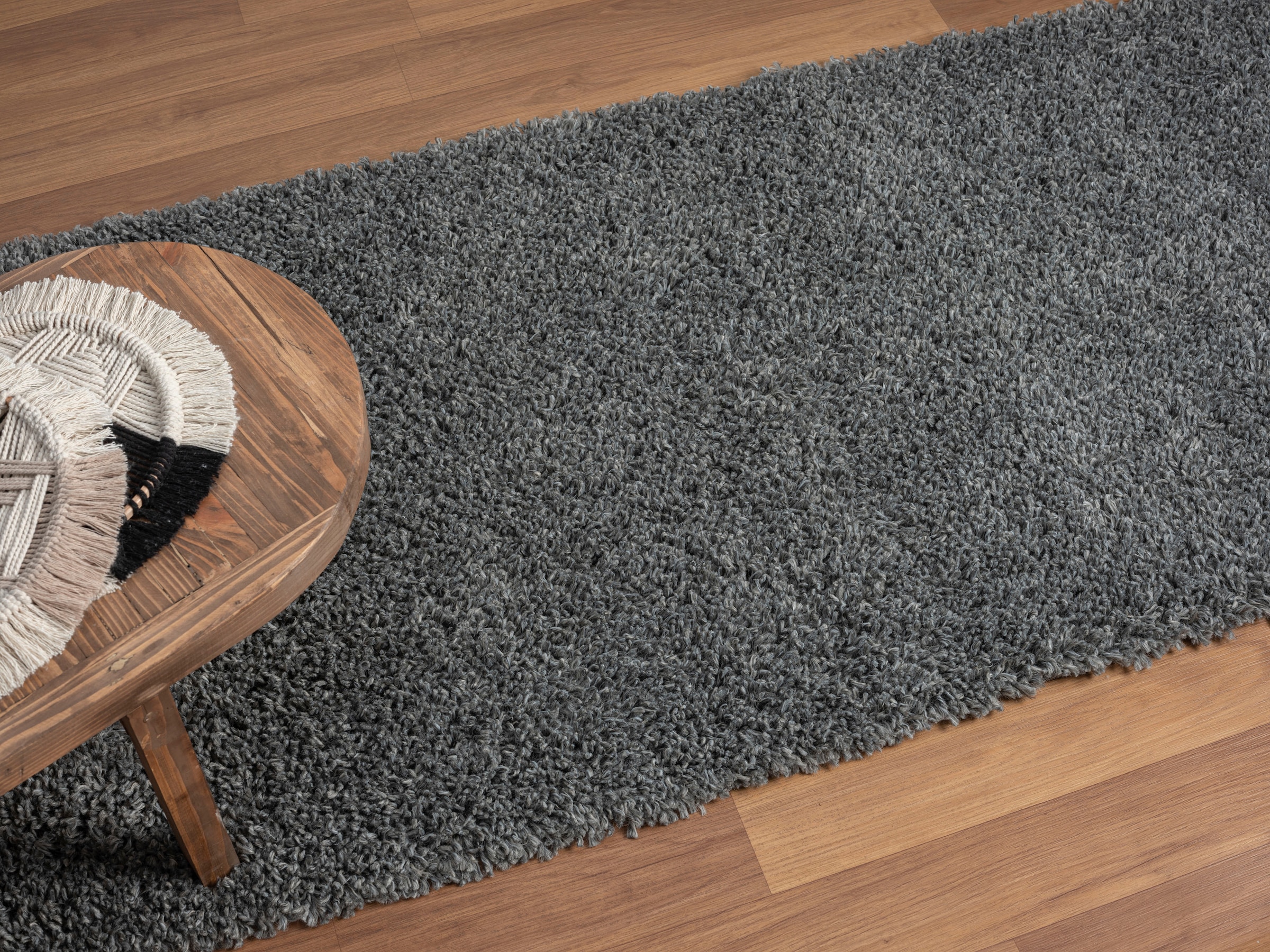 Myflair Möbel & Accessoires Hochflor-Läufer »My Shaggy«, rechteckig, 37 mm Höhe, Shaggy, Uni Farben, leicht glänzend, Microfaser, extra flauschig