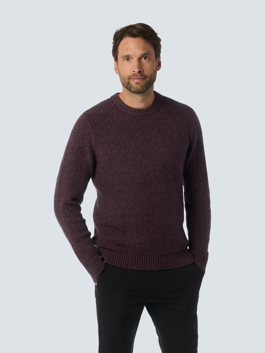 Strickpullover, in melierter Optik