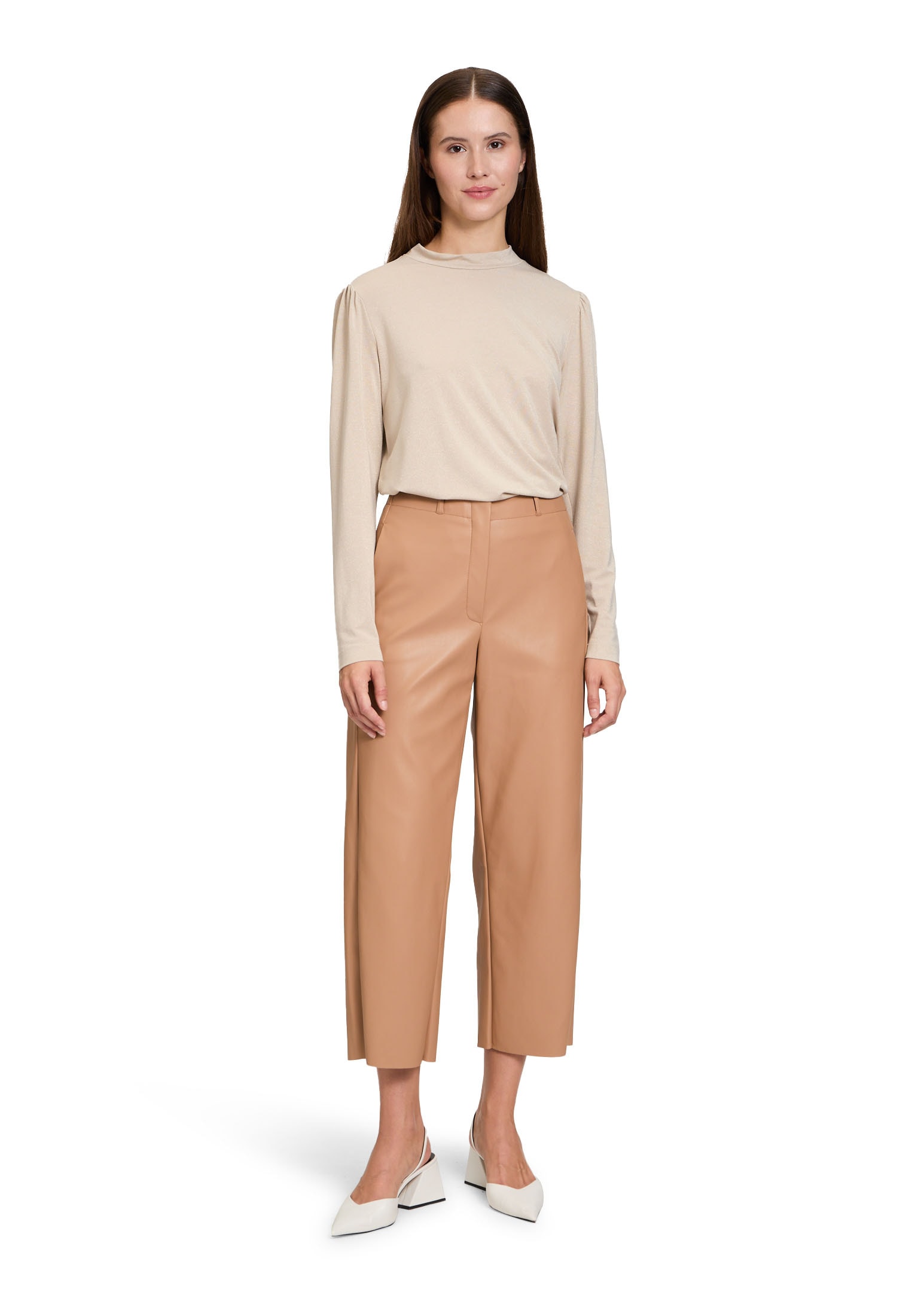 Betty&Co Langarmshirt »Rollkragenshirt mit Lurexfaden«