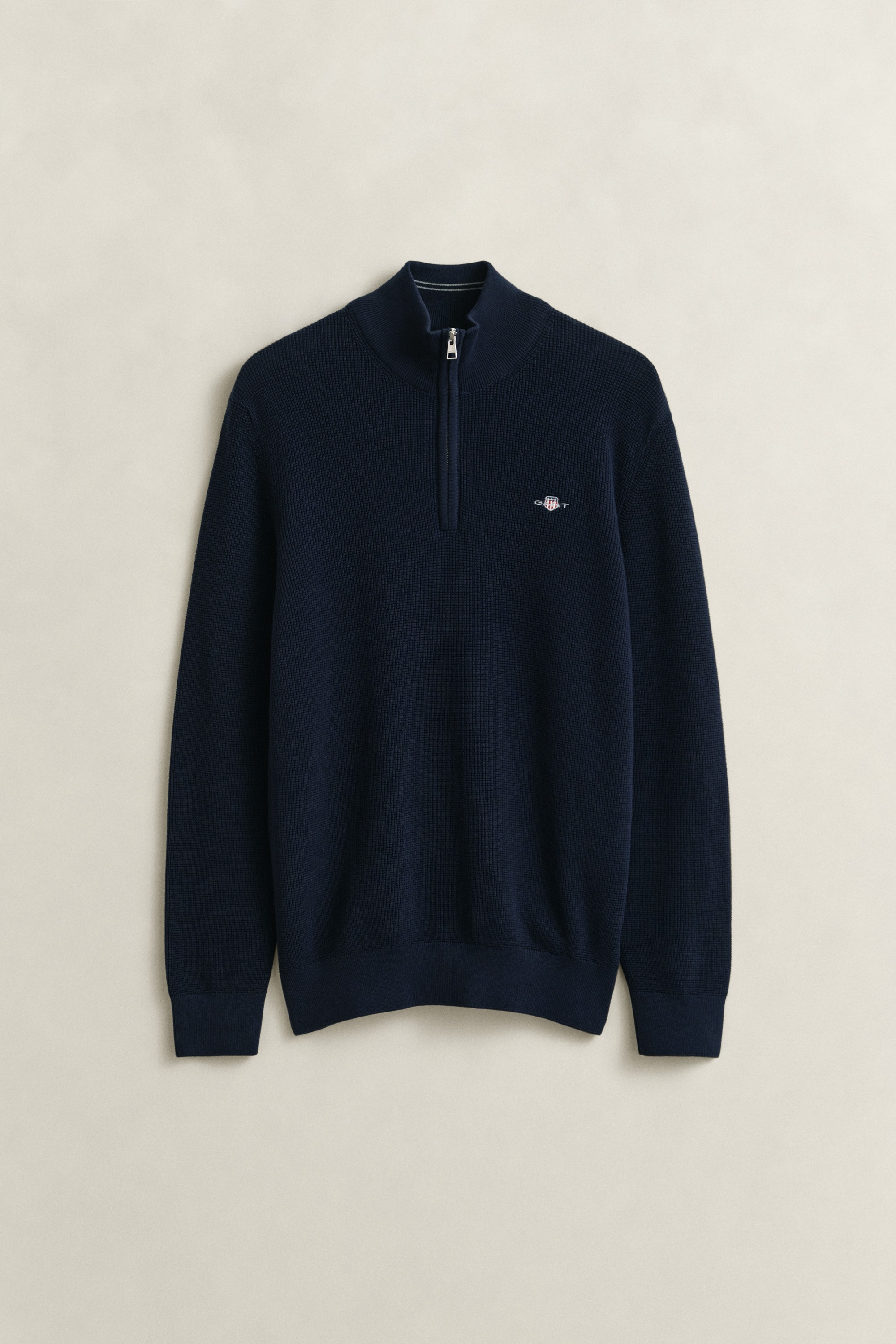 Gant Troyer »MICRO TEXTURED COTTON HALF ZIP« Regular fit mit Troyerkragen