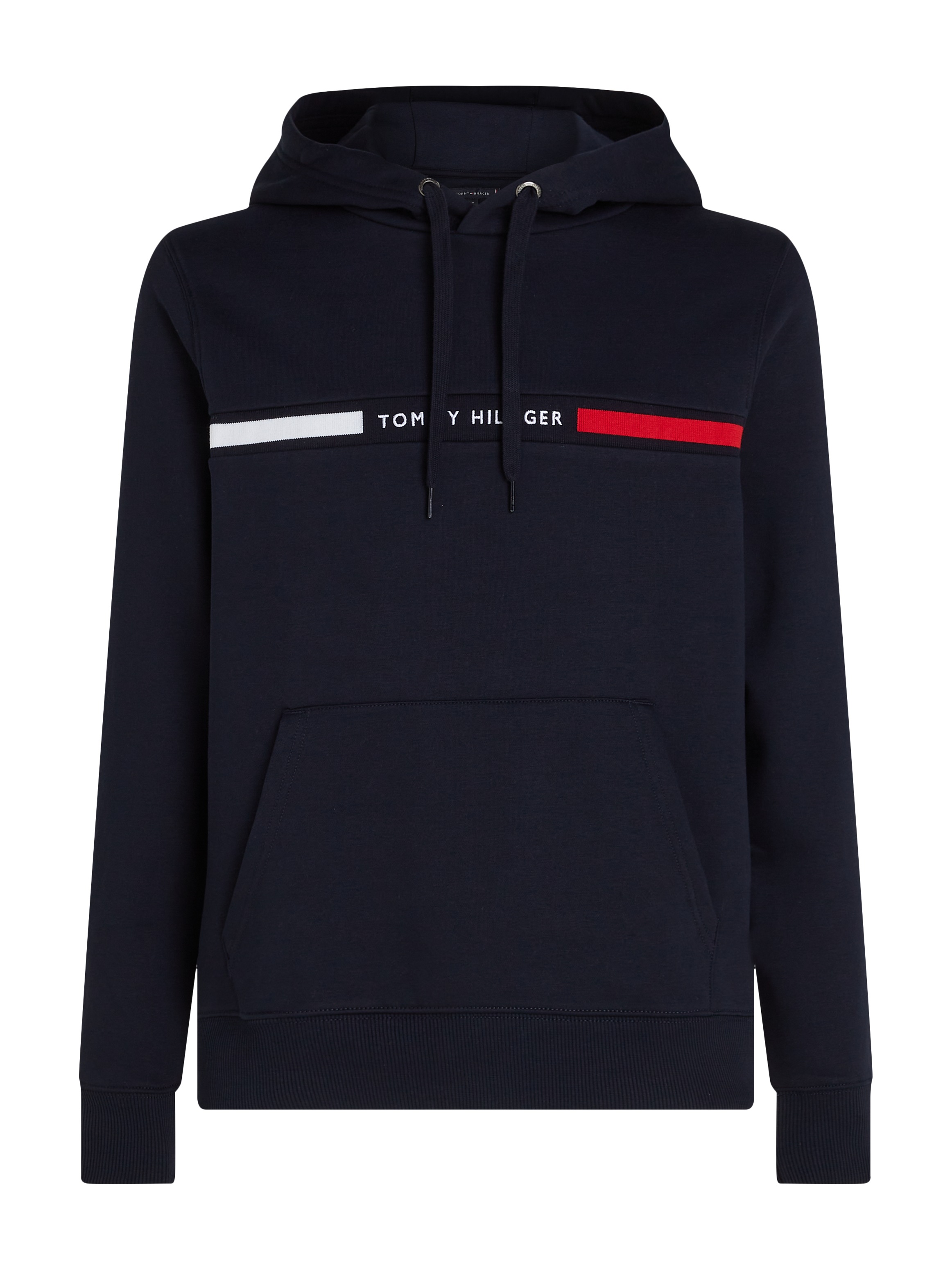 Tommy Hilfiger Kapuzensweatshirt »HILFIGER CHEST INSERT HOODY«, mit Kapuze, Kängurutasche, Logoschriftzug