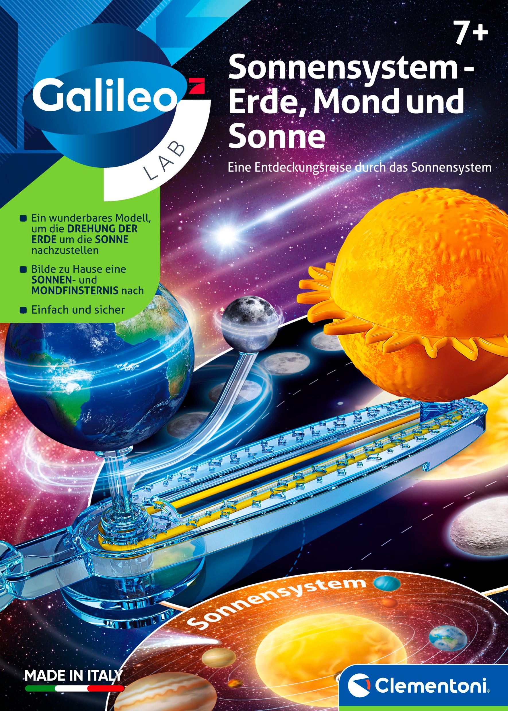 Clementoni® Experimentierkasten »Galileo Lab, Sonnensystem - Erde«, Made in Europe