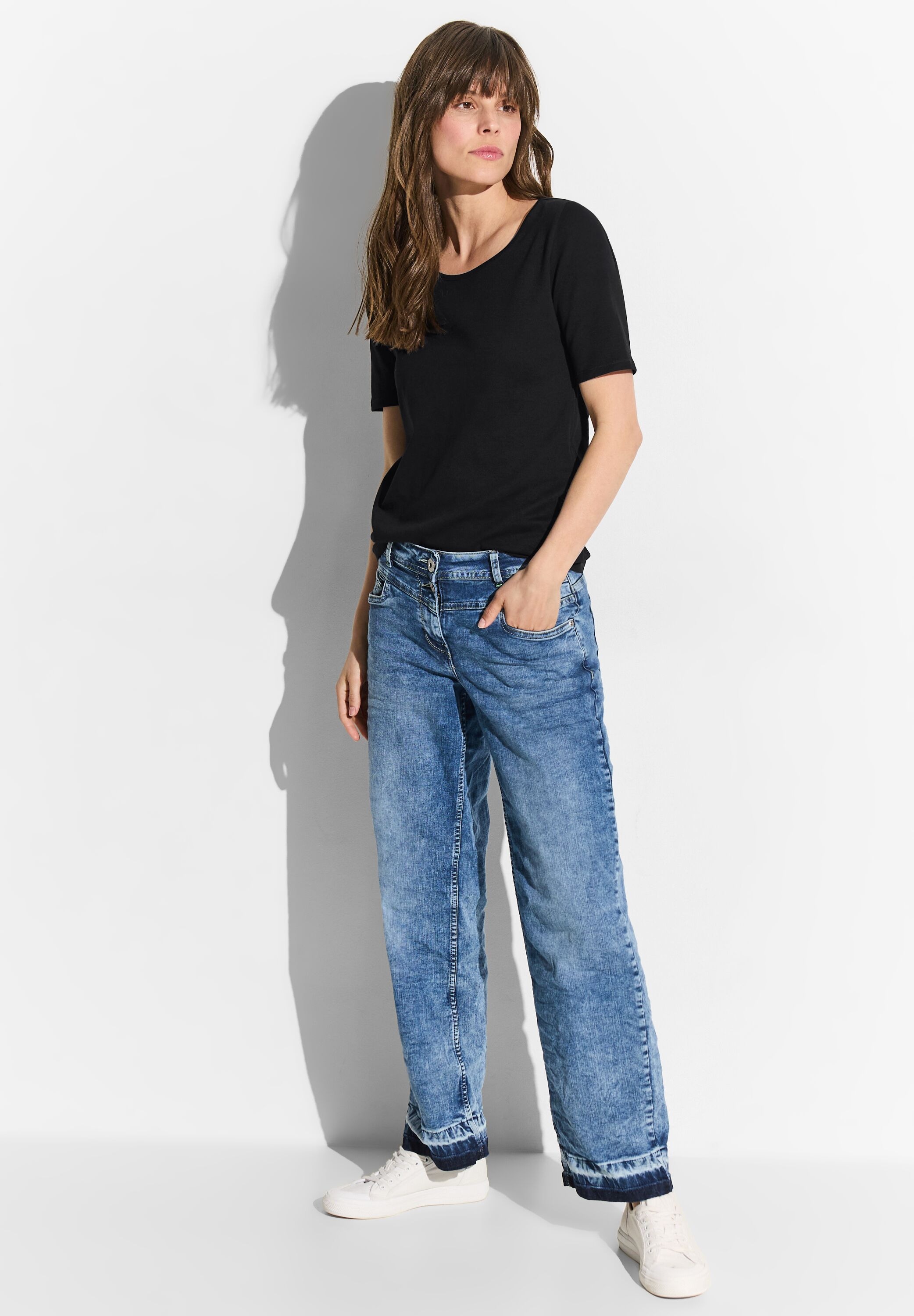 Cecil T-Shirt »Style LENA«, mit klassischem Rundhalsausschnitt