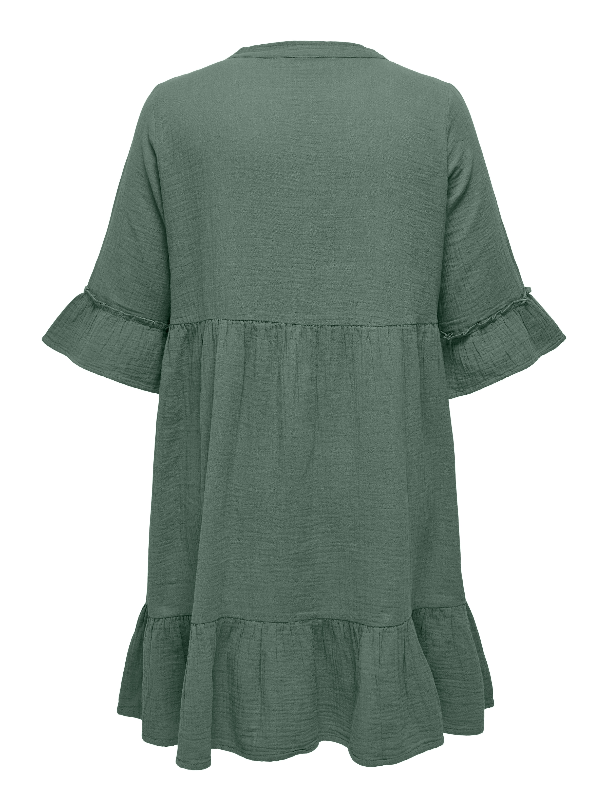 ONLY CARMAKOMA Tunikakleid »CARTHYRA LIFE PEPLUM DRESS WVN« Sommerkleid