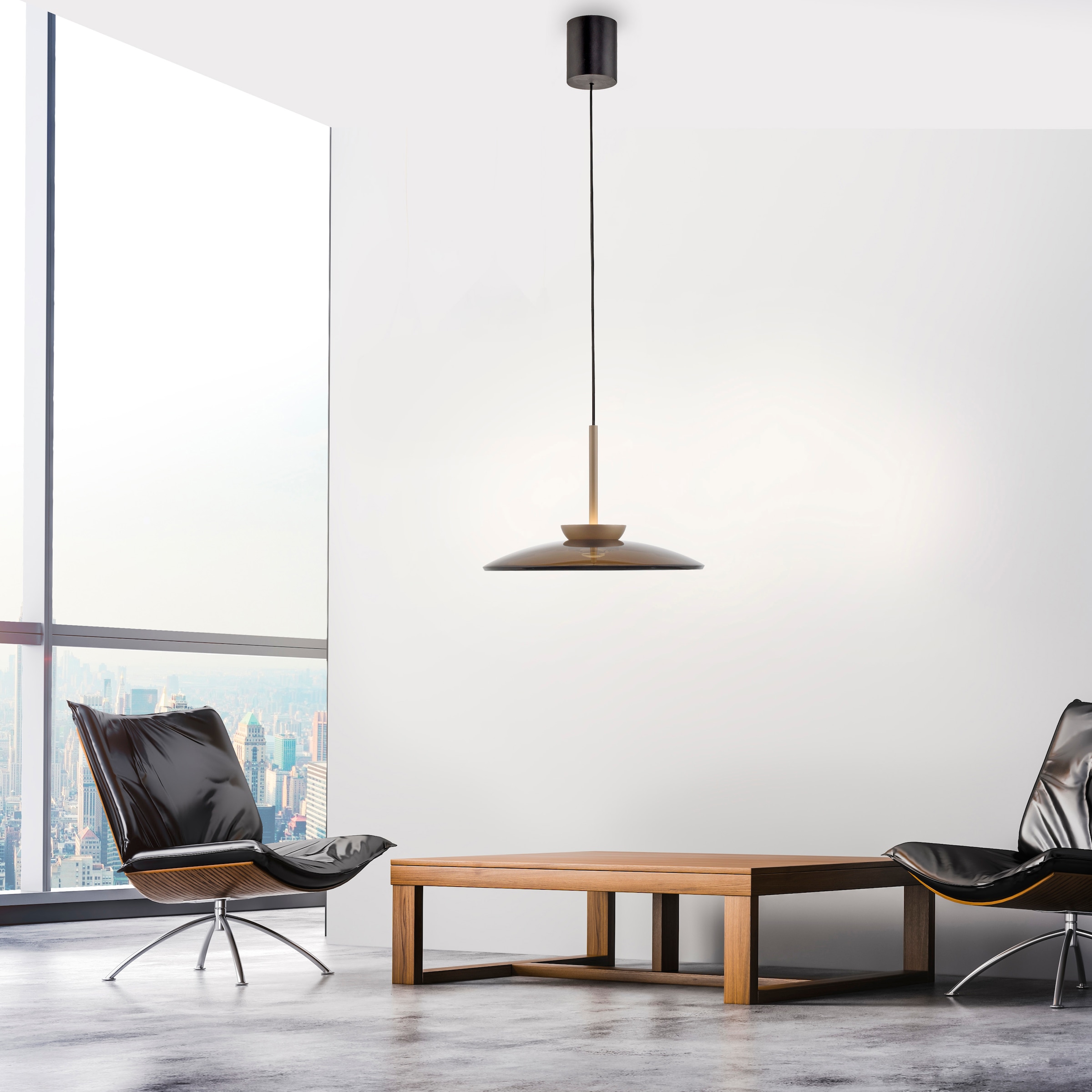 Neuhaus PURE LED Pendelleuchte »PURE E-Moon« LED-Board 1 Stk. warmweiß - kaltweiß e-LIFT® Funktion, CCT, dimmbar über Fernbedienung