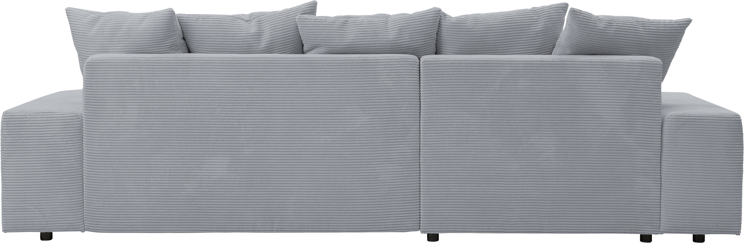WERK2 Ecksofa »Riwa, modernes Sofa zum Kuscheln und Entspannen, Breite 300cm, L-Form«, Trendiges Ecksofa mit vielen Kissen, Schlaffunktion & Bettkasten
