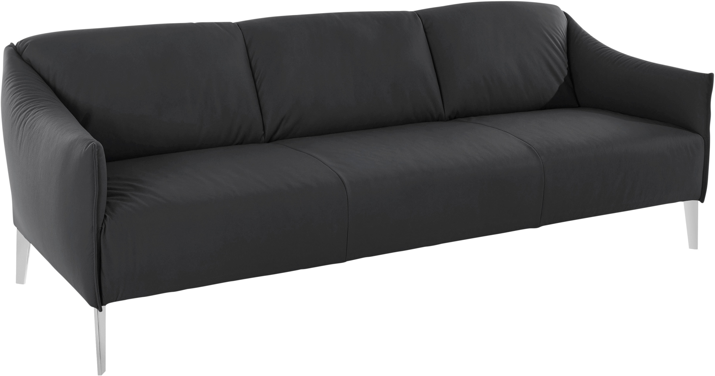 W.SCHILLIG 3-Sitzer »sally«, mit Metall-Winkelfüßen in Chrom glänzend, Breite 224 cm
