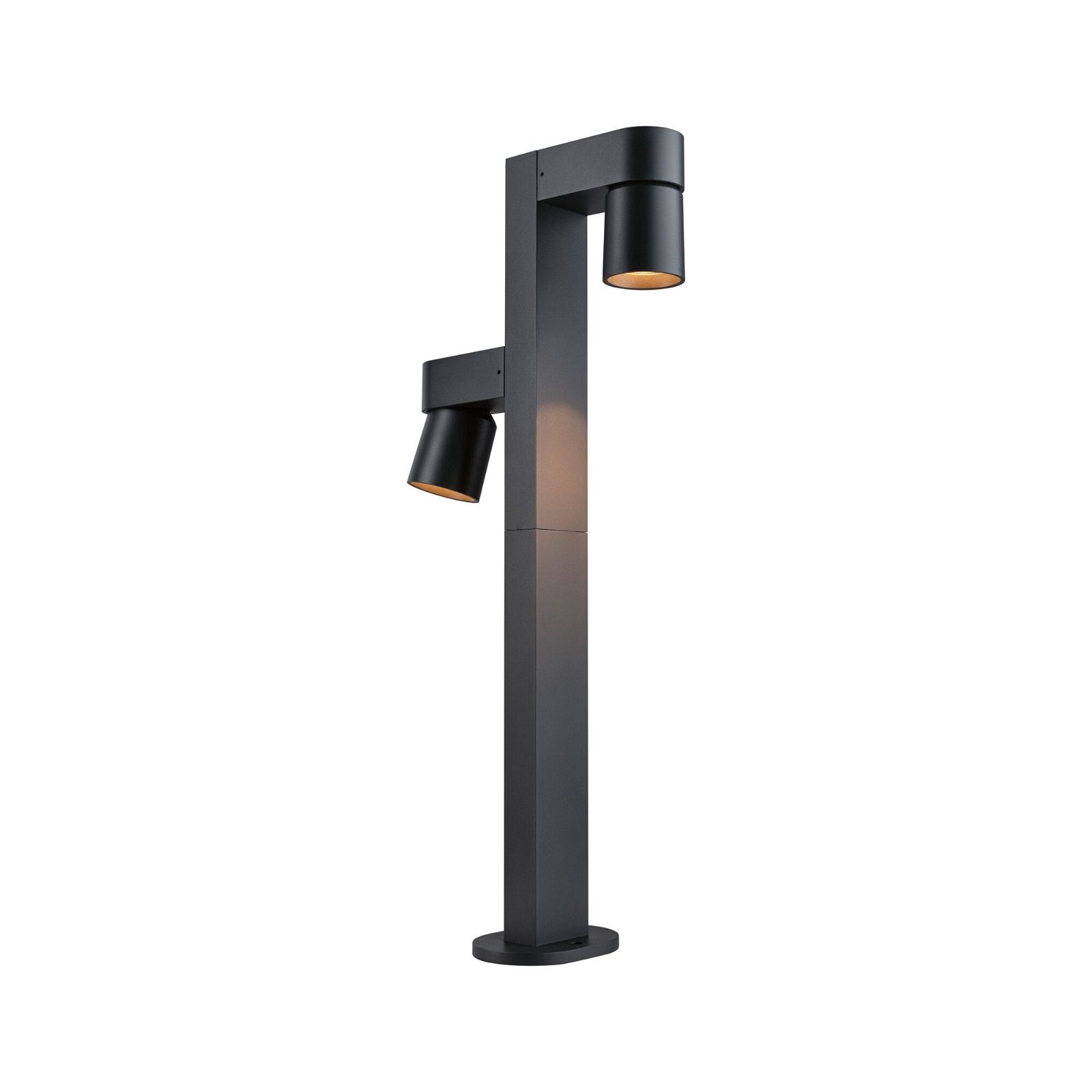 Paulmann LED Pollerleuchte »Kimu IP44 822mm 2200K 2x7,8W 720lm 230V 70° Anthrazit Aluminium«, 2 flammig, insektenfreundlich