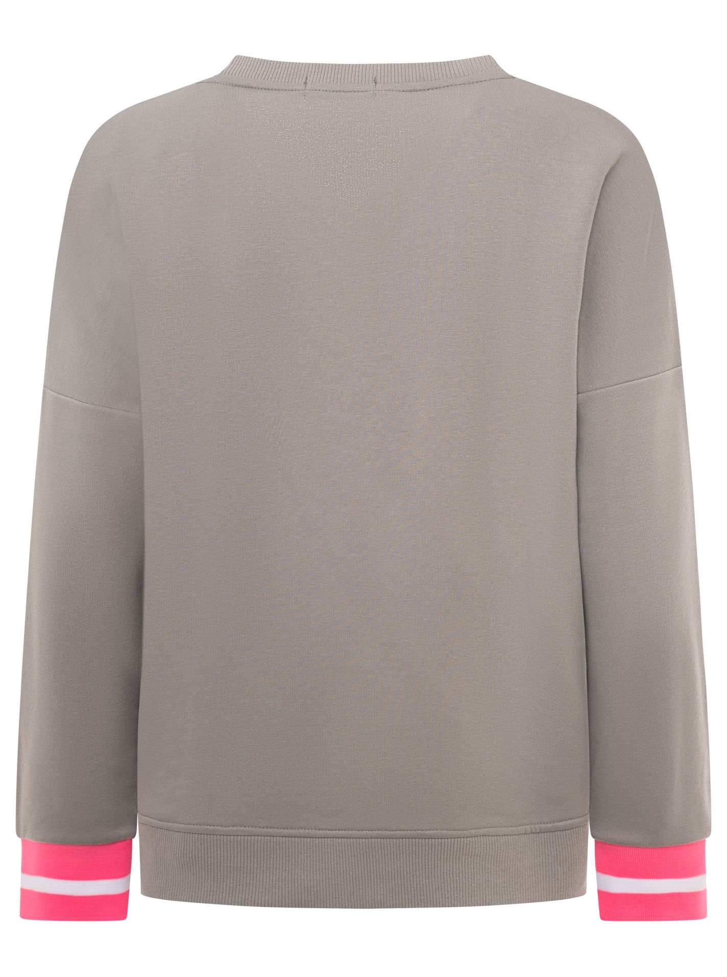 Zwillingsherz Hoodie »"Positive Mind"«, neonfarbenen Bündchen, V-Ausschnitt, Seitenschlitze, Langarm
